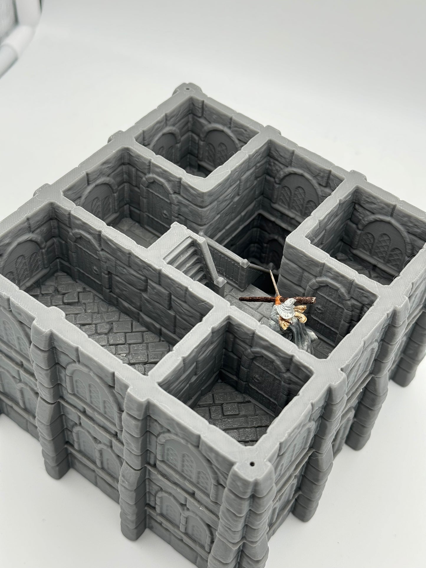 Product photo Tabletop 28mm The Printing Goes Ever On (TPGEO) 0: Warehouse Ivory City - Kingdom of Gonthan - Warehouse Tabletop Terrain