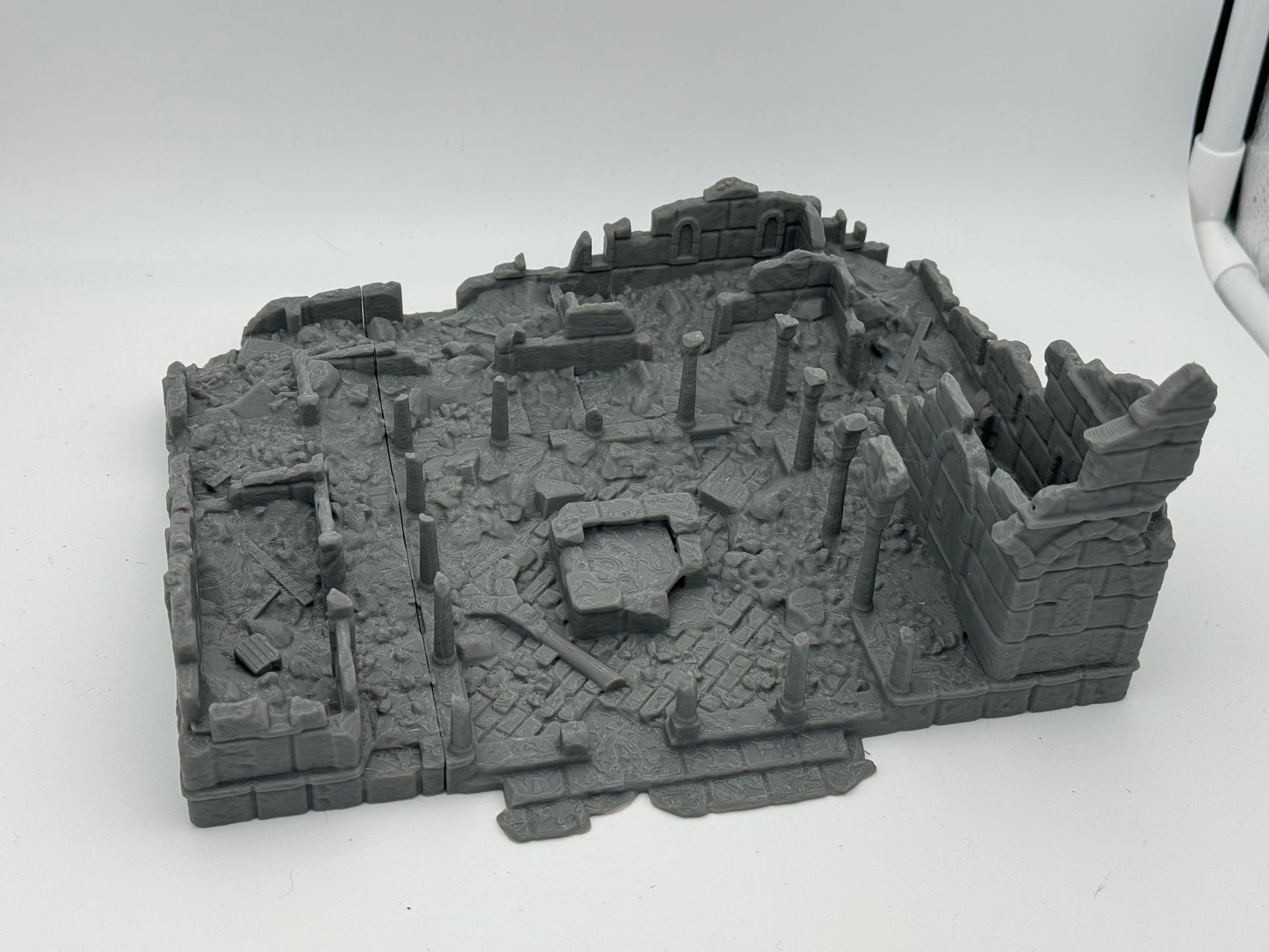Product photo Tabletop 28mm The Printing Goes Ever On (TPGEO) 0: Hospital Ruins Ivory City - Kingdom of Gonthan - Tabletop Terrain