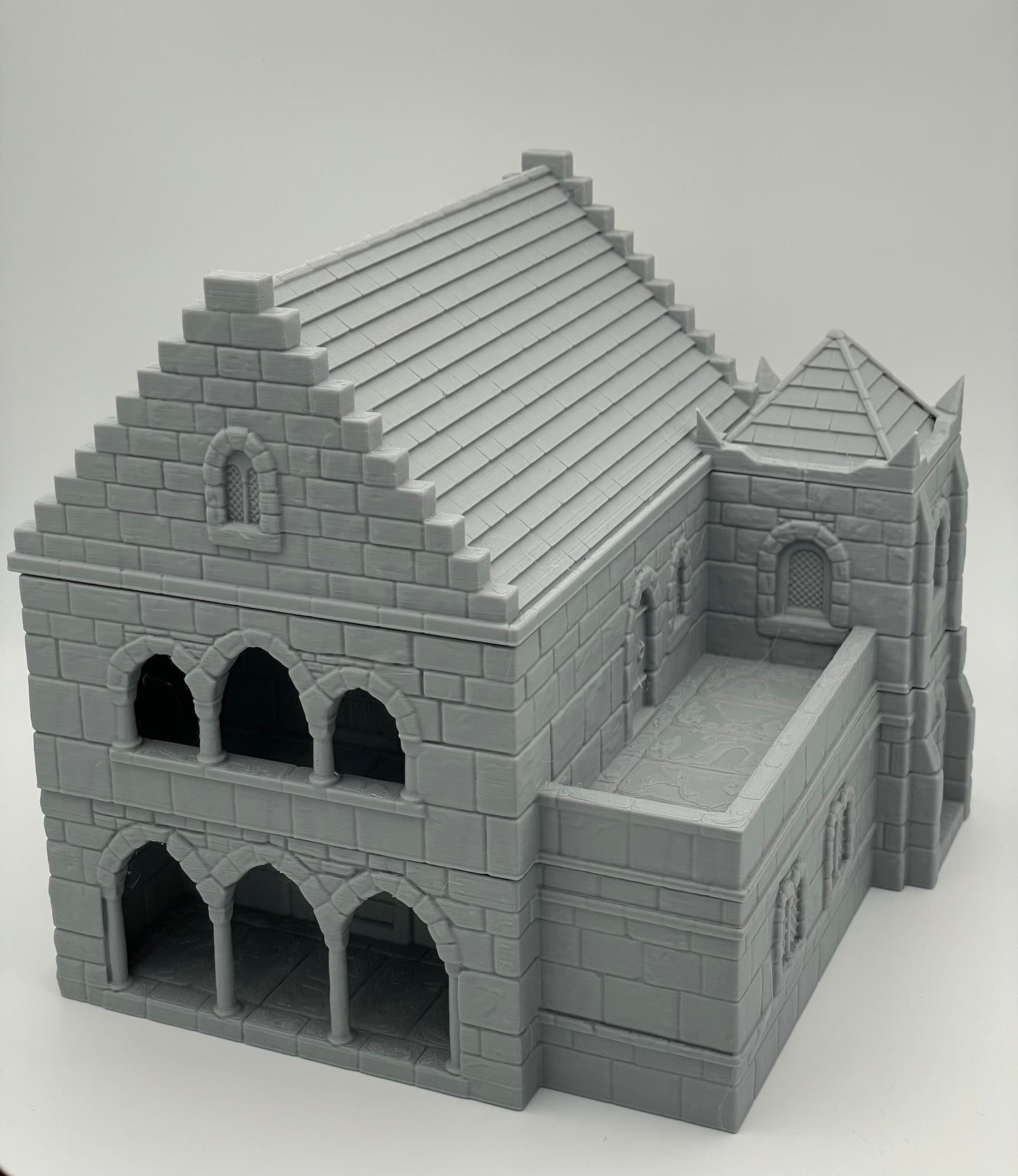 Product photo Tabletop 28mm The Printing Goes Ever On (TPGEO) 0: Medieval Residential House B - Stone Building from the Human Realm Gonthan - Walkable Terrain
