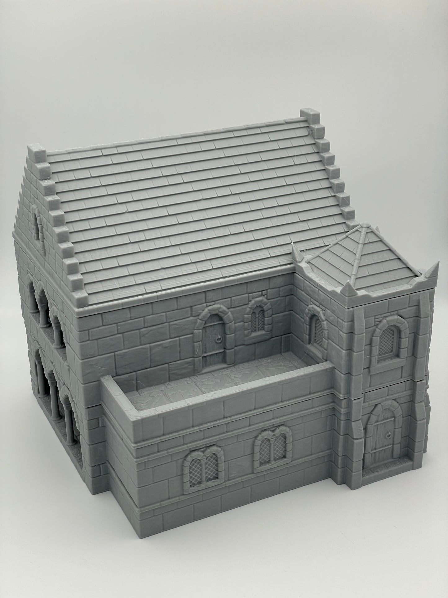 Product photo Tabletop 28mm The Printing Goes Ever On (TPGEO) 0: Medieval Residential House B - Stone Building from the Human Realm Gonthan - Walkable Terrain