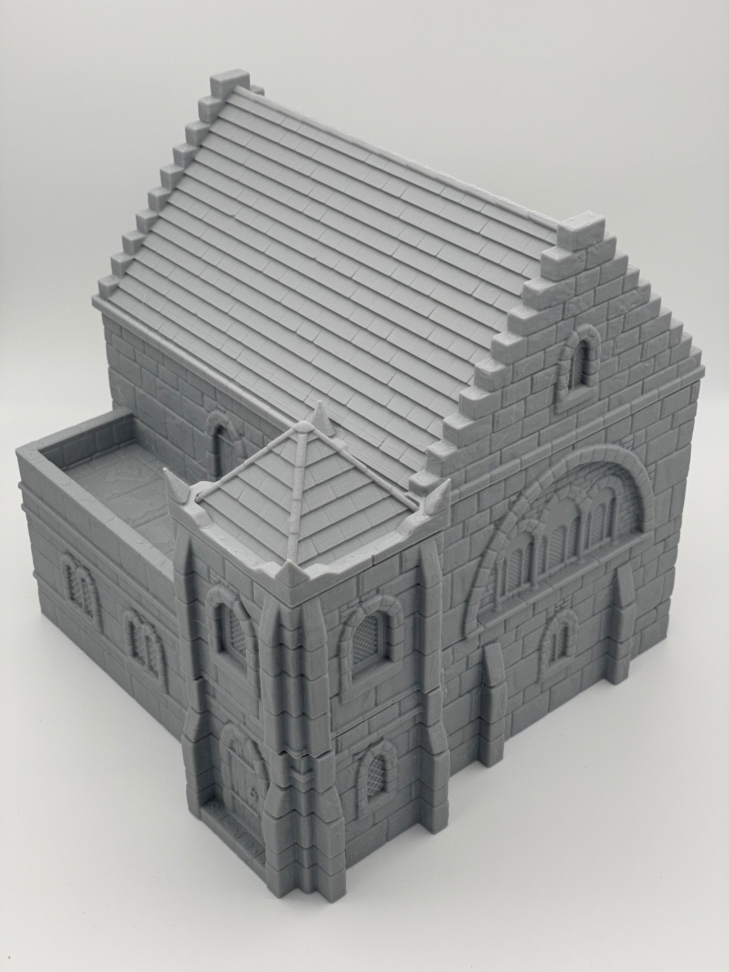 Product photo Tabletop 28mm The Printing Goes Ever On (TPGEO) 0: Medieval Residential House B - Stone Building from the Human Realm Gonthan - Walkable Terrain