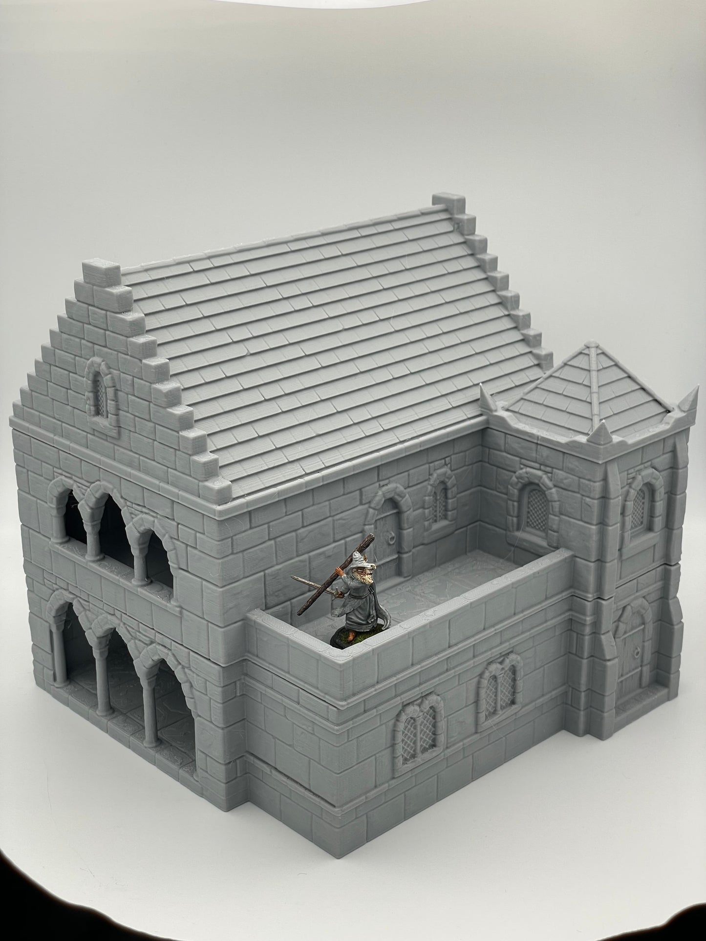 Product photo Tabletop 28mm The Printing Goes Ever On (TPGEO) 0: Medieval Residential House B - Stone Building from the Human Realm Gonthan - Walkable Terrain