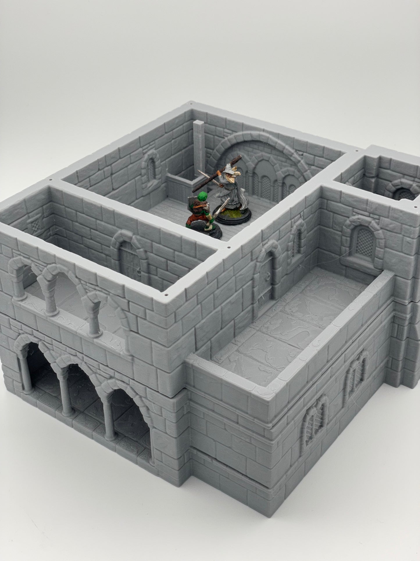 Product photo Tabletop 28mm The Printing Goes Ever On (TPGEO) 0: Medieval Residential House B - Stone Building from the Human Realm Gonthan - Walkable Terrain