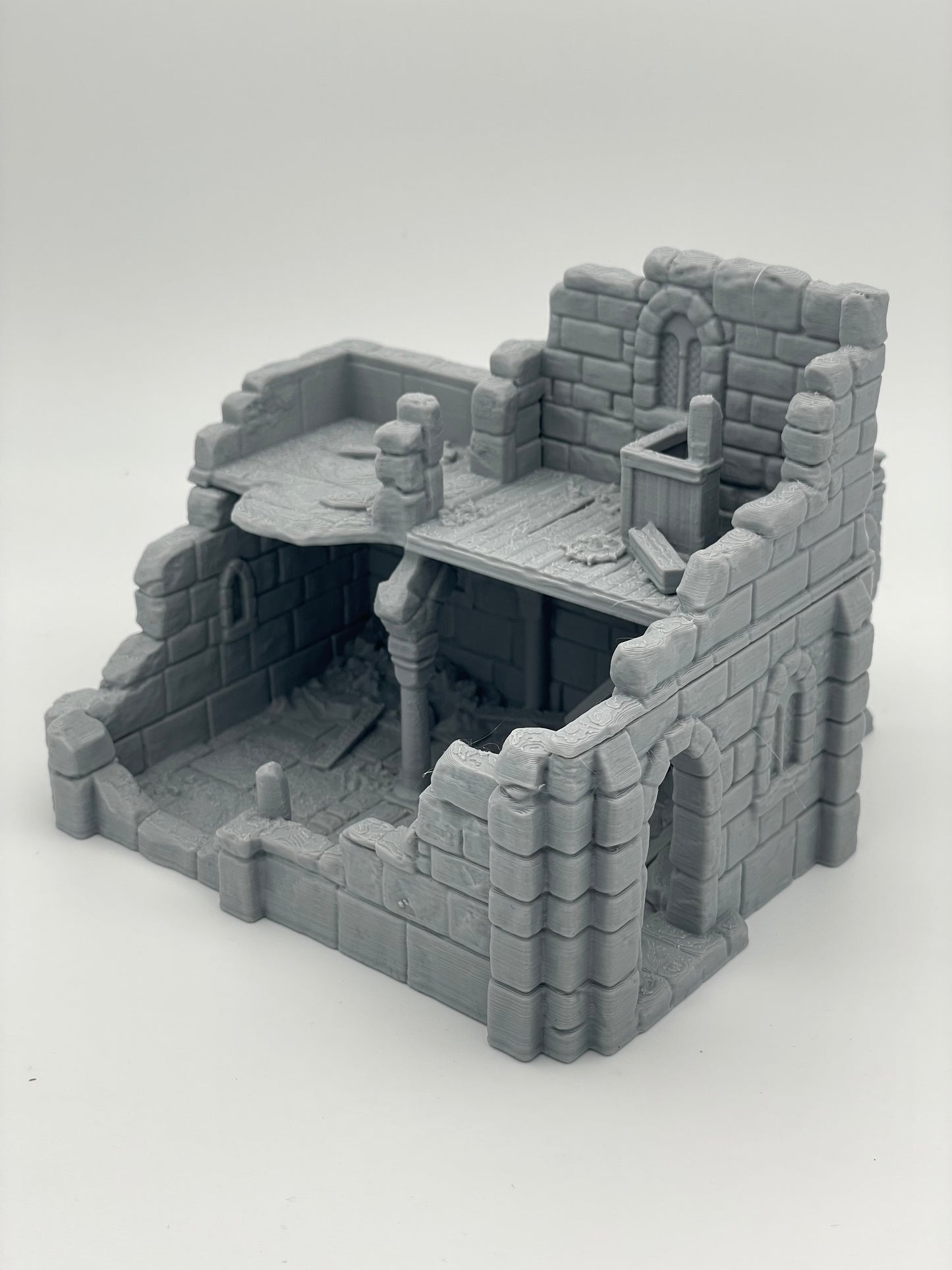 Product photo Tabletop 28mm The Printing Goes Ever On (TPGEO) 0: Ruined medieval house A2 - Remains of the building from the human realm Gonthan
