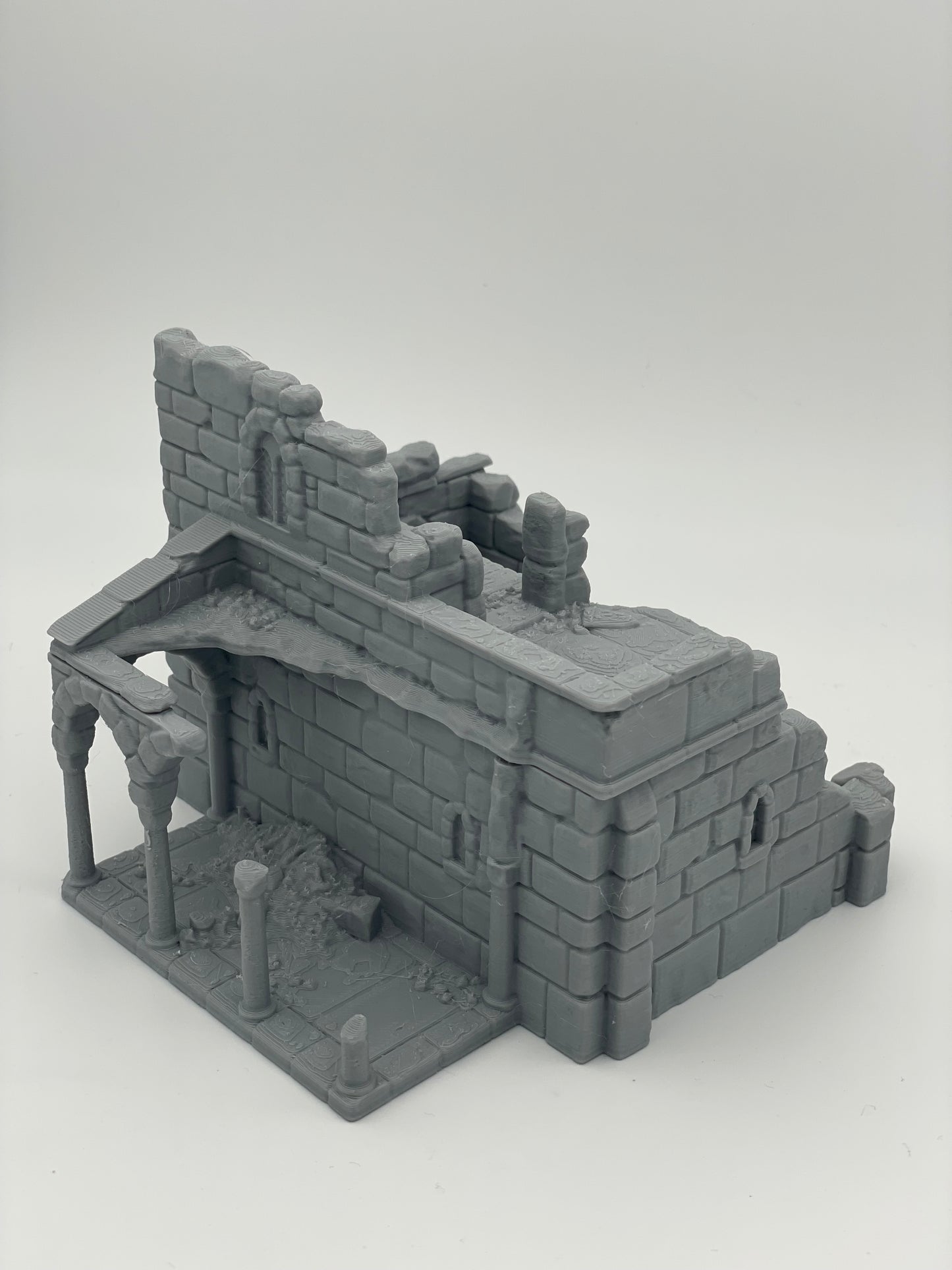 Product photo Tabletop 28mm The Printing Goes Ever On (TPGEO) 0: Ruined medieval house A2 - Remains of the building from the human realm Gonthan