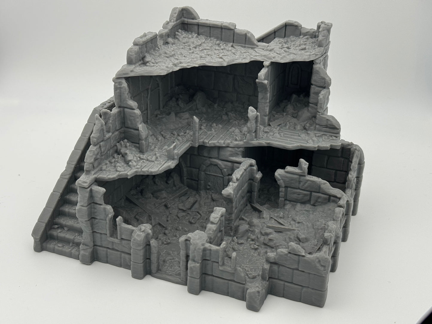 Product photo Tabletop 28mm The Printing Goes Ever On (TPGEO) 0: Marketplace Ruins Ivory City - Kingdom of Gonthan Building - Trade Hall Tabletop Terrain