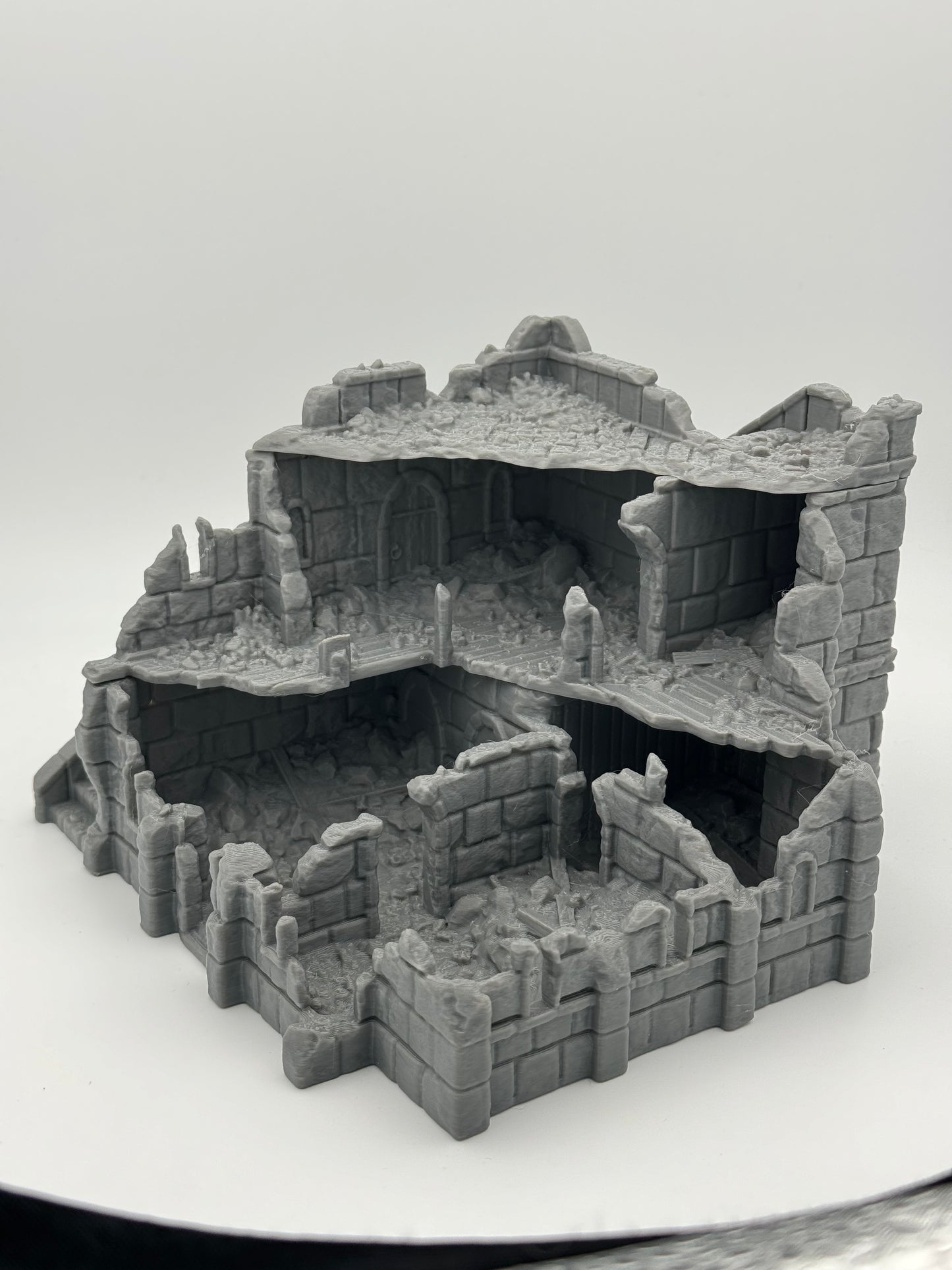 Product photo Tabletop 28mm The Printing Goes Ever On (TPGEO) 0: Marketplace Ruins Ivory City - Kingdom of Gonthan Building - Trade Hall Tabletop Terrain