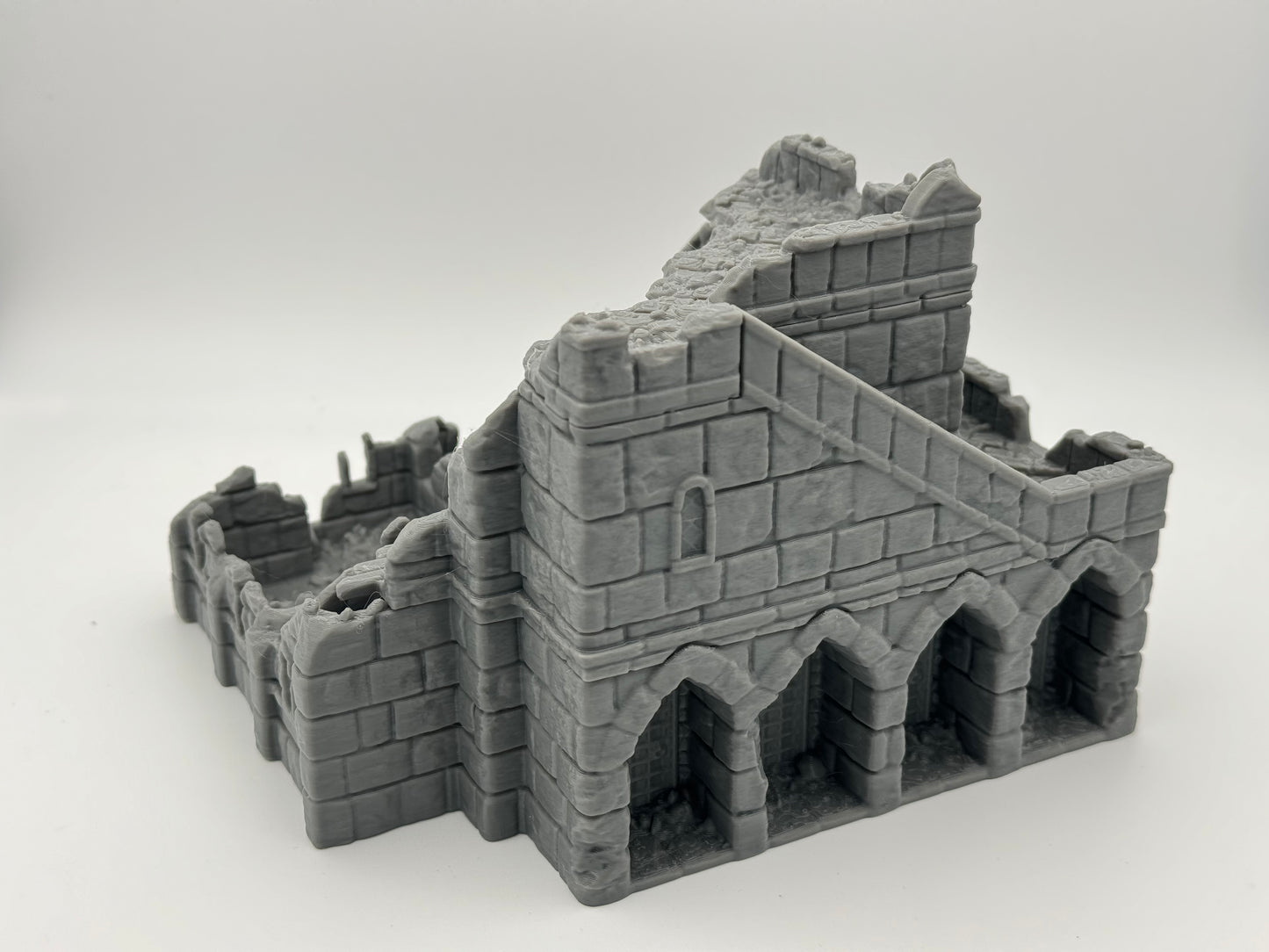 Product photo Tabletop 28mm The Printing Goes Ever On (TPGEO) 0: Marketplace Ruins Ivory City - Kingdom of Gonthan Building - Trade Hall Tabletop Terrain