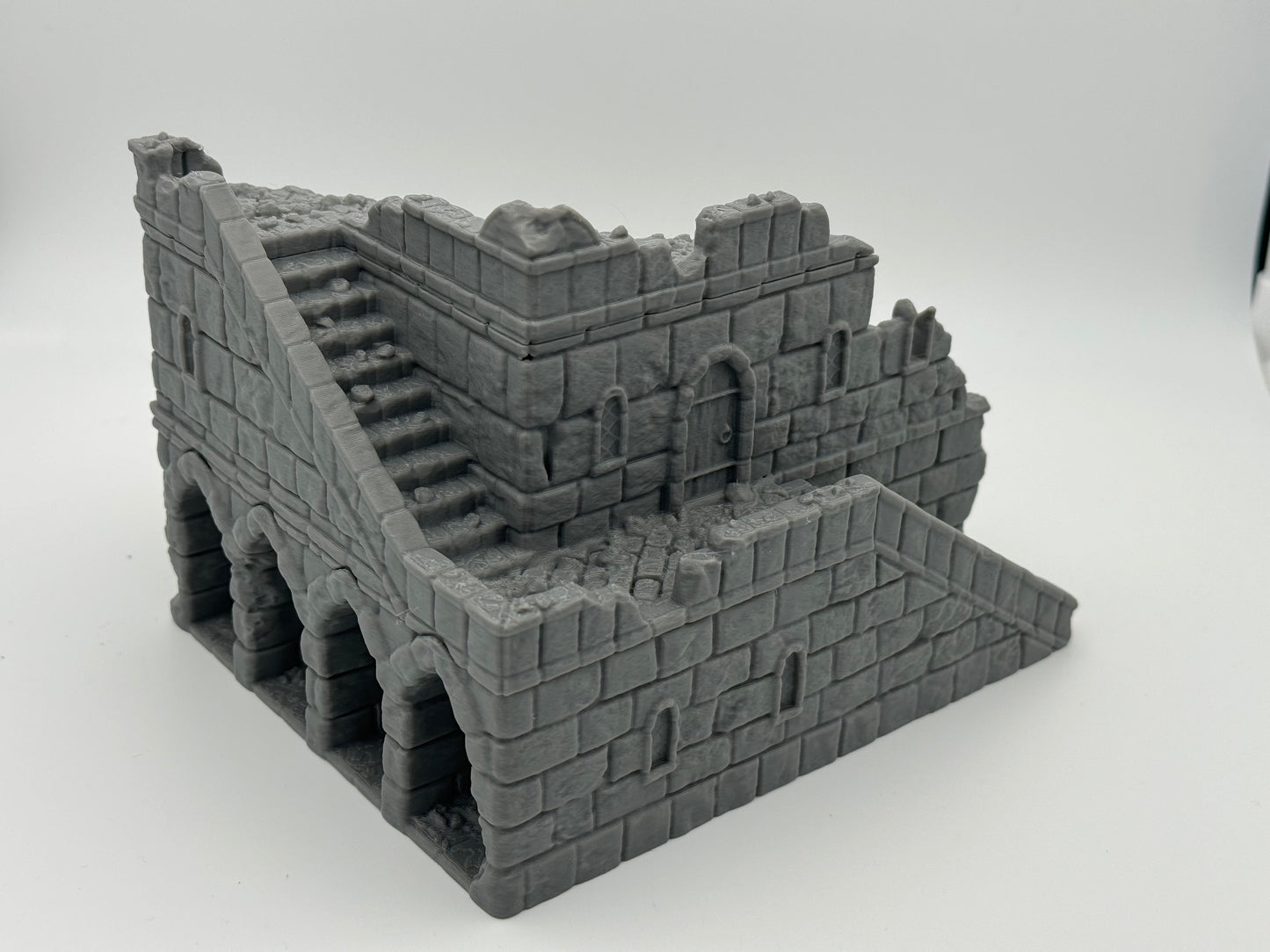 Product photo Tabletop 28mm The Printing Goes Ever On (TPGEO) 0: Marketplace Ruins Ivory City - Kingdom of Gonthan Building - Trade Hall Tabletop Terrain