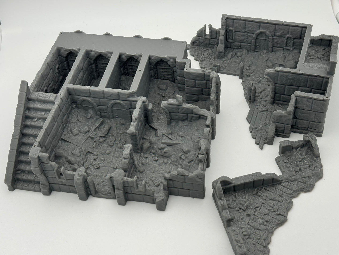 Product photo Tabletop 28mm The Printing Goes Ever On (TPGEO) 0: Marketplace Ruins Ivory City - Kingdom of Gonthan Building - Trade Hall Tabletop Terrain