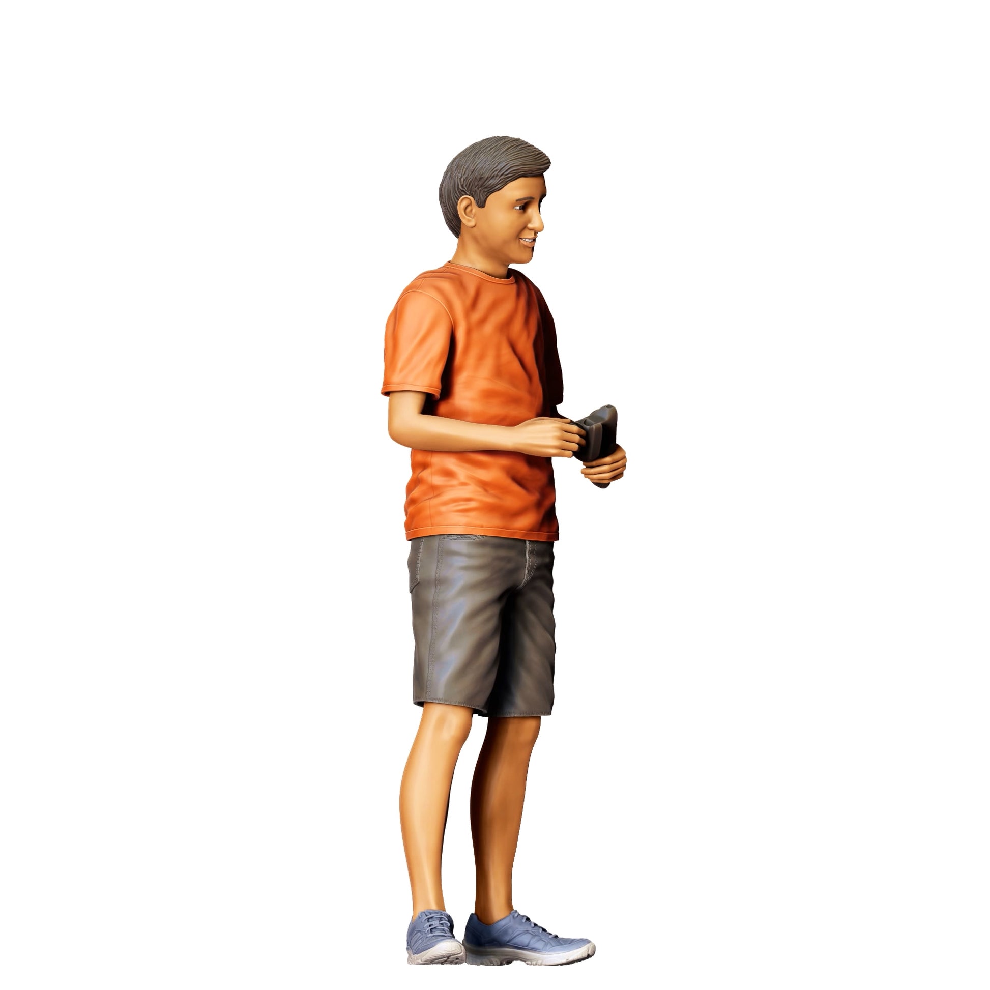 Diorama model building product photo 0: Child playing with RC car C (Ref. No. 373)