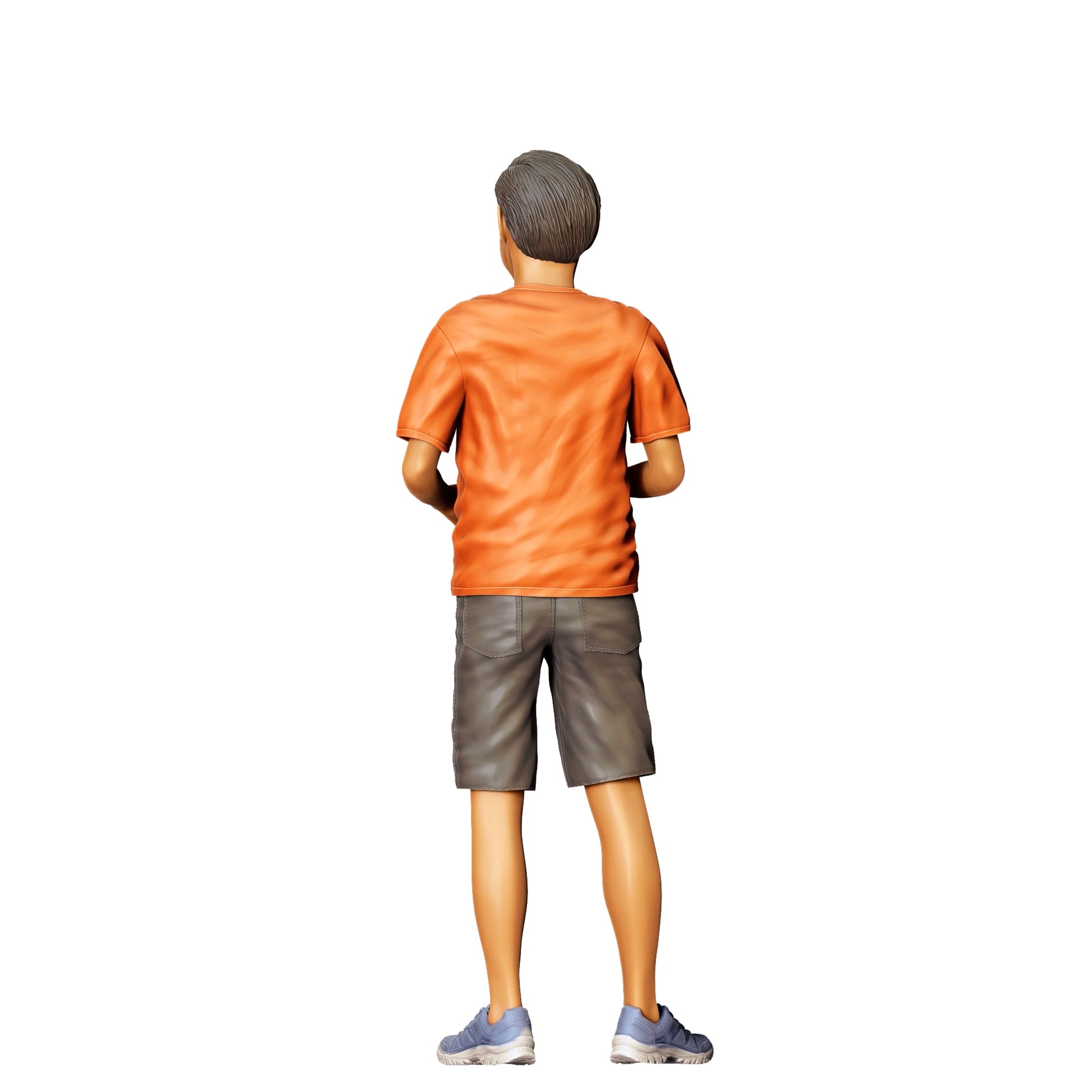 Diorama model building product photo 0: Child playing with RC car C (Ref. No. 373)