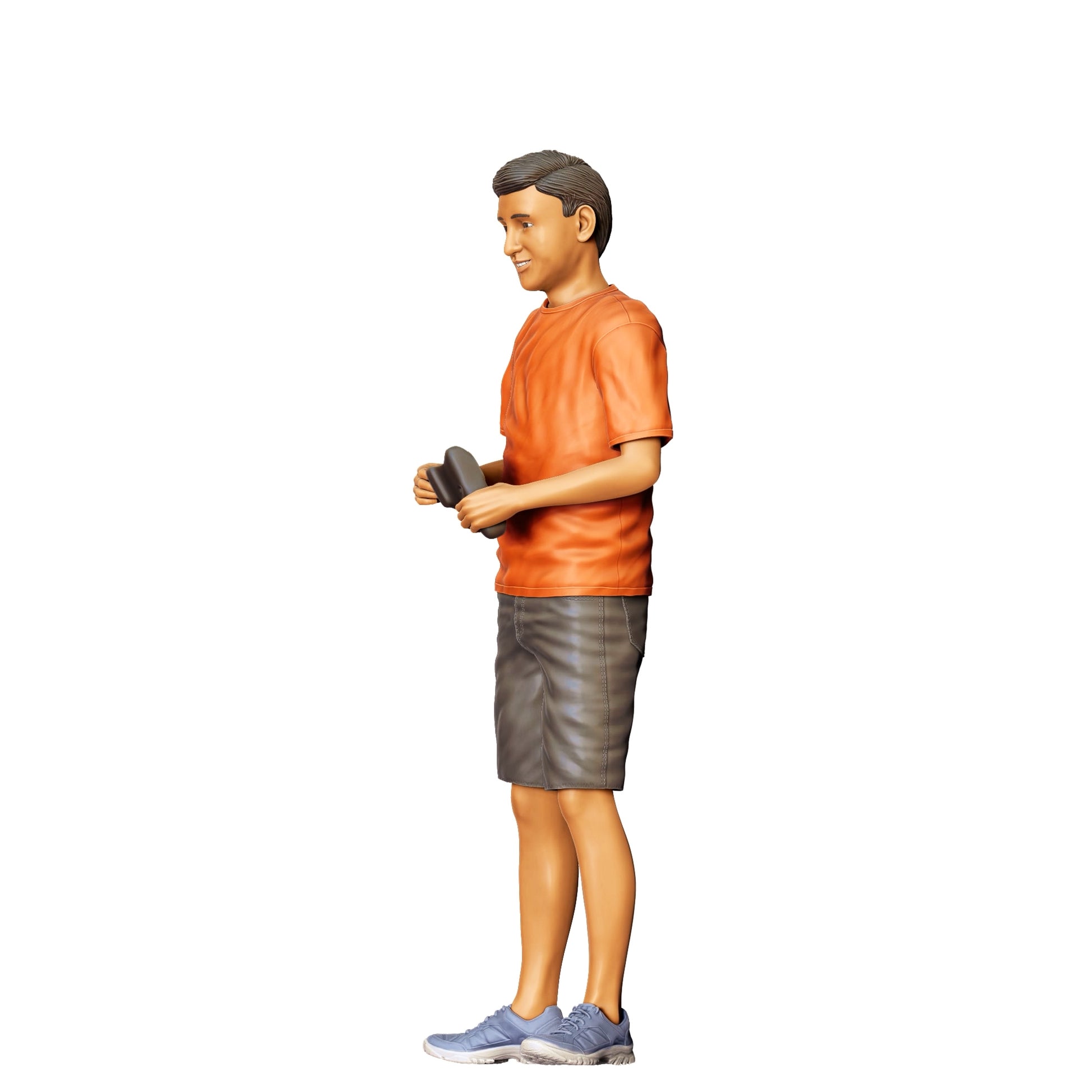 Diorama model building product photo 0: Child playing with RC car C (Ref. No. 373)