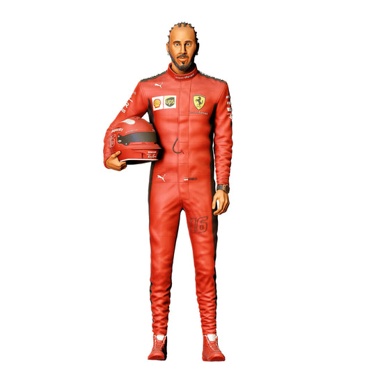 Diorama model building product photo 0: Racer in jumpsuit with helmet (Ref. No. 411)