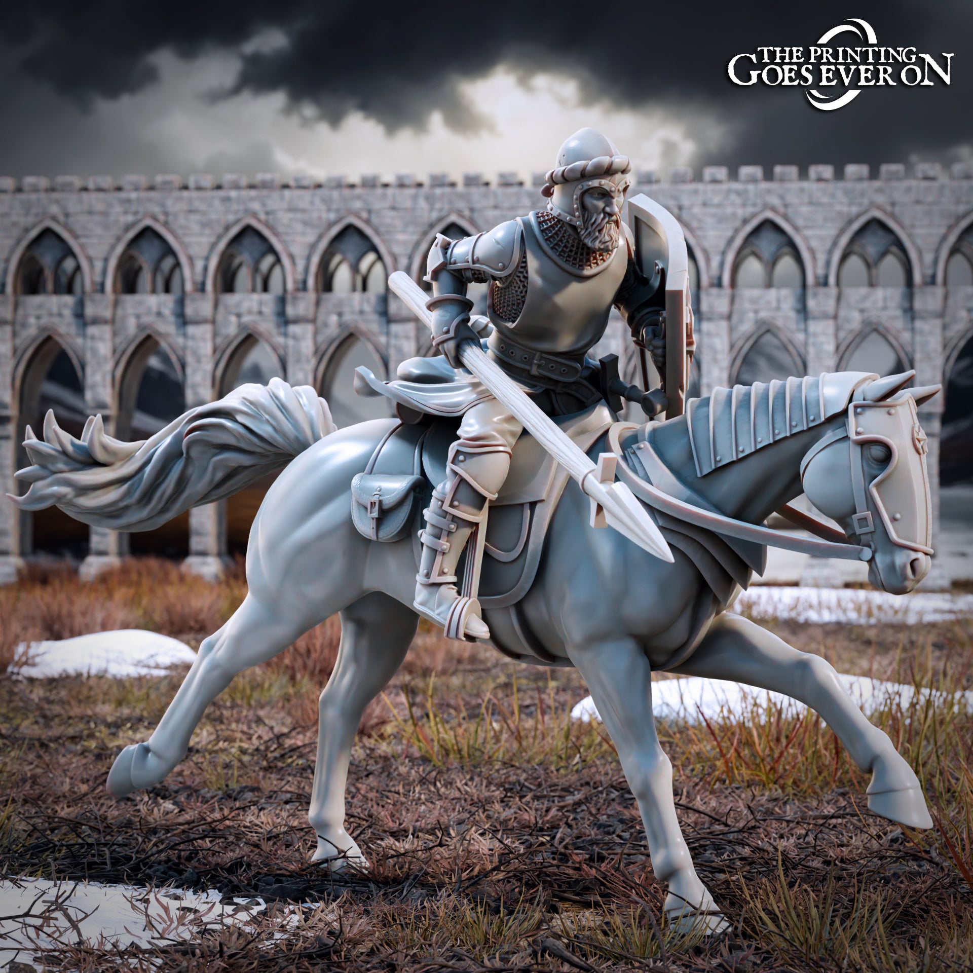 Product photo Tabletop 28mm The Printing Goes Ever On (TPGEO) 0: Human Warriors - Riders of the Northmen