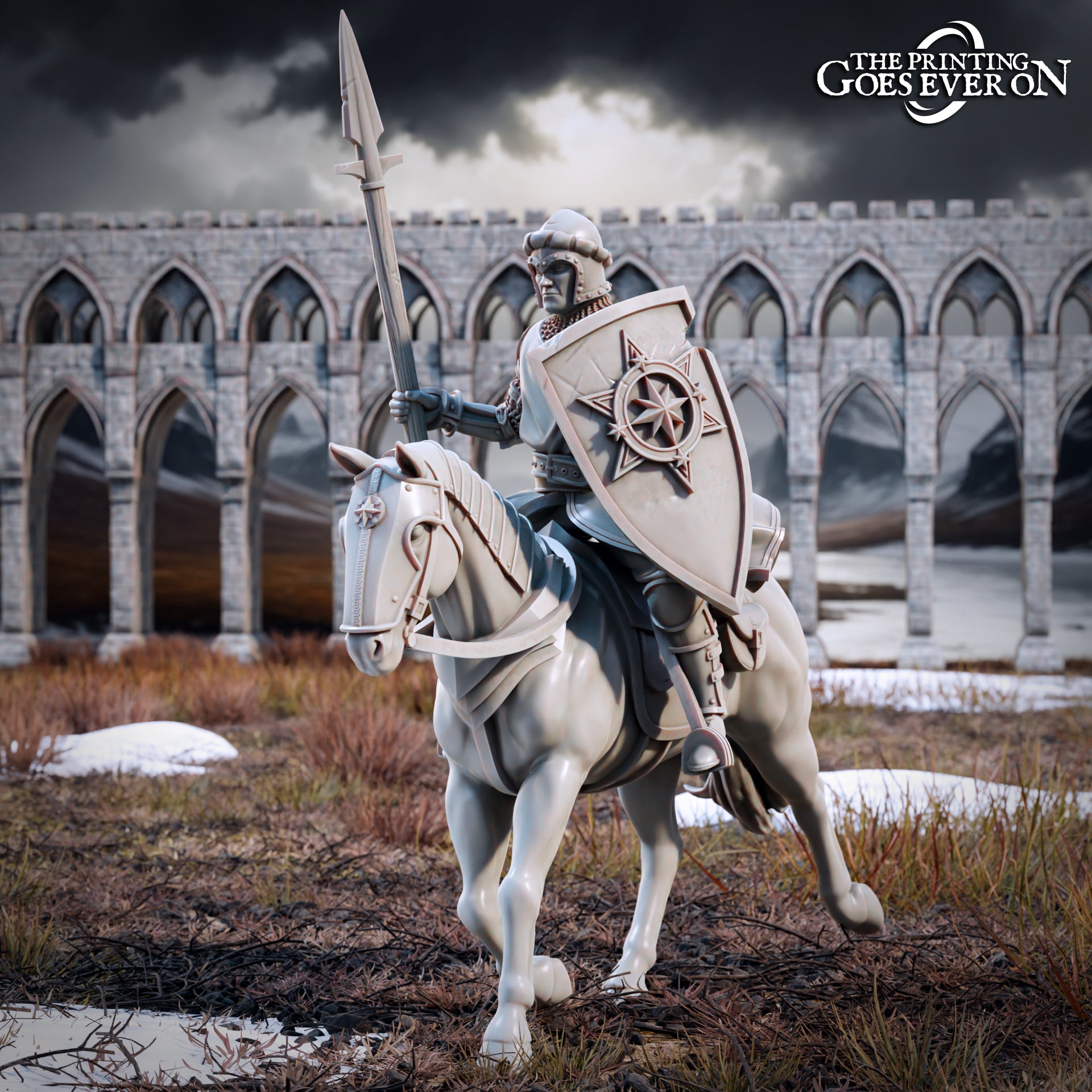 Product photo Tabletop 28mm The Printing Goes Ever On (TPGEO) 0: Human Warriors - Riders of the Northmen