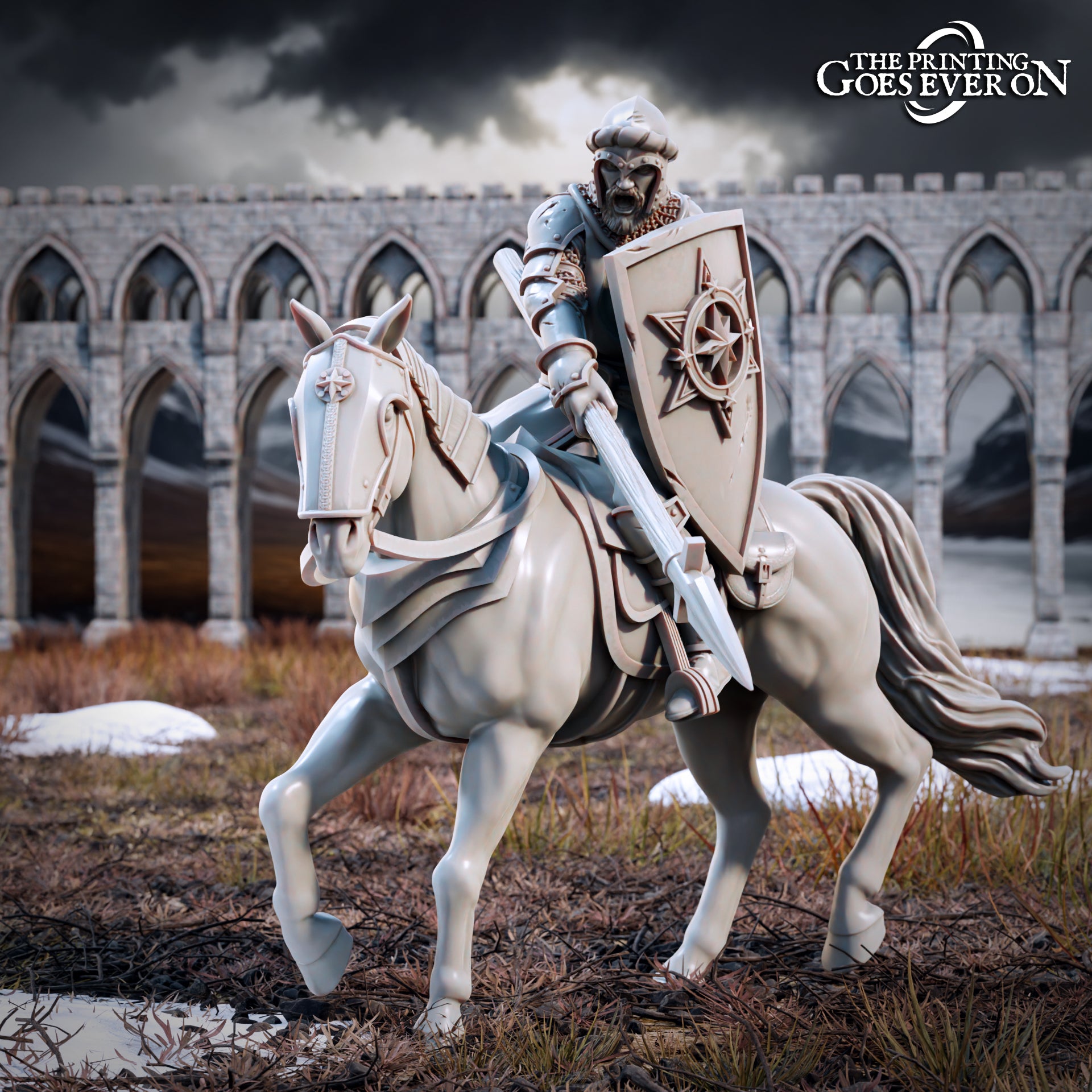 Product photo Tabletop 28mm The Printing Goes Ever On (TPGEO) 0: Human Warriors - Riders of the Northmen