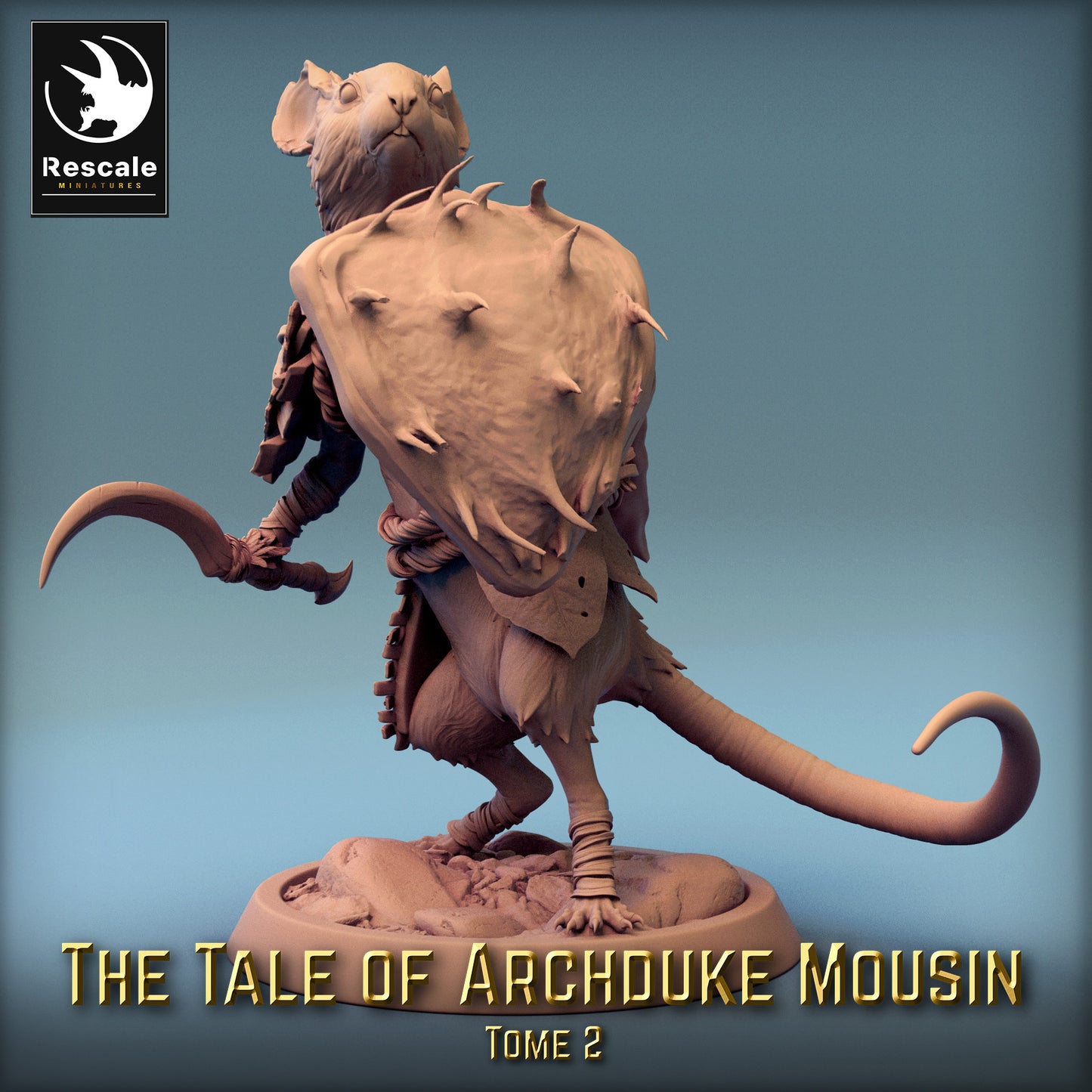 Mouse warrior with sword and shield (G2)