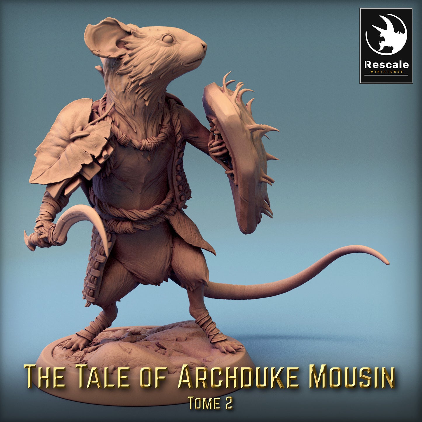 Mouse warrior with sword and shield (G2)