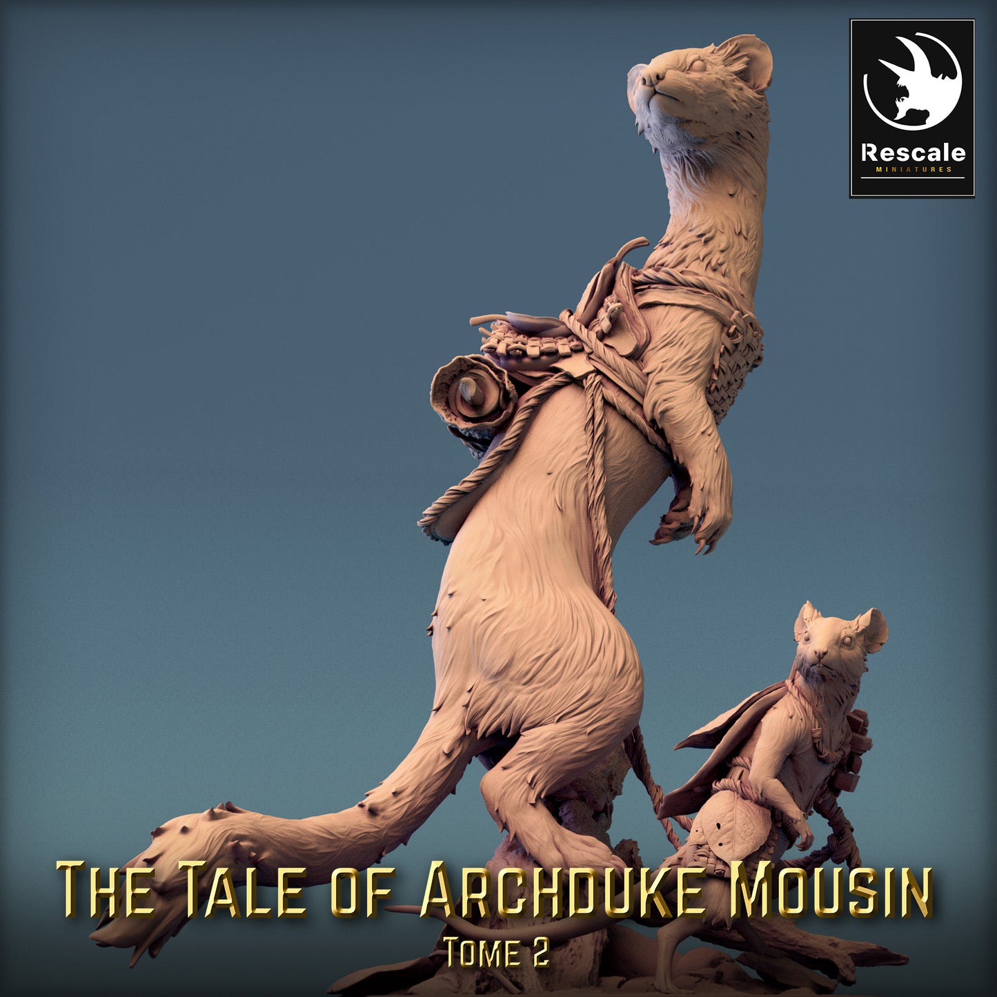 Weasel Rider - A mouse rides a weasel (D1)