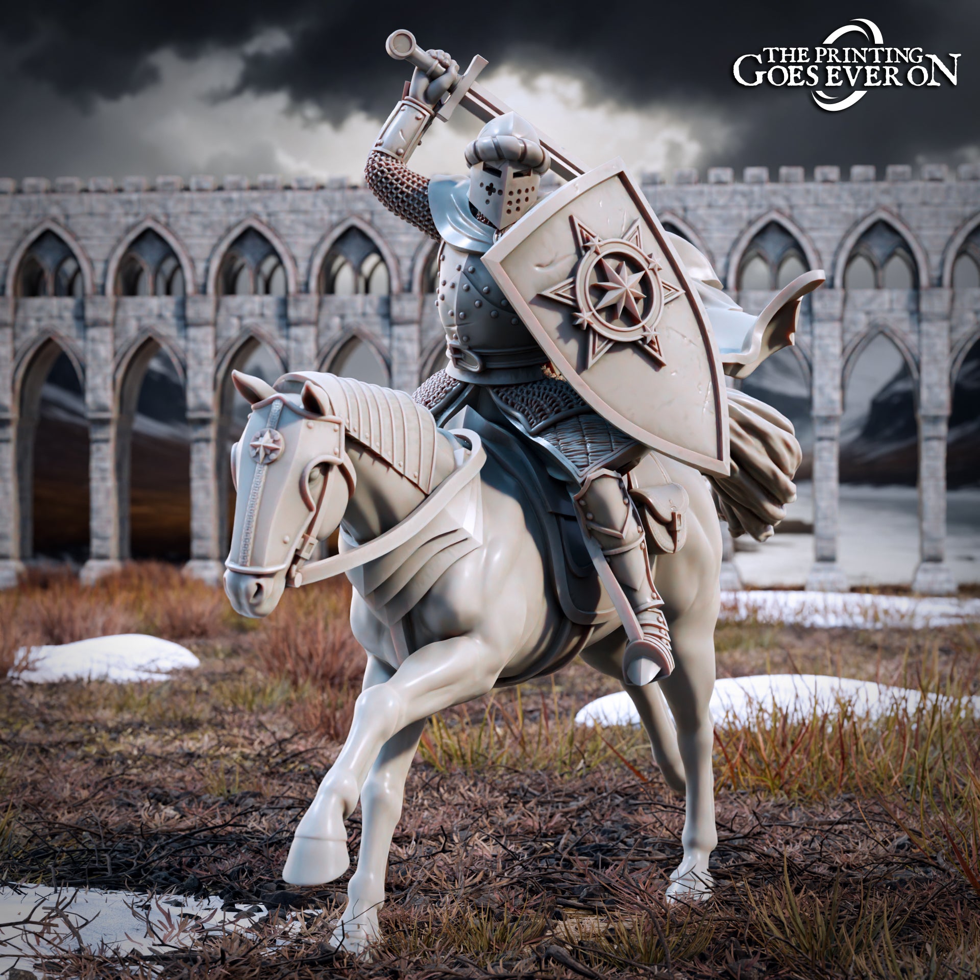 Product photo Tabletop 28mm The Printing Goes Ever On (TPGEO) 0: Human Warriors - Riders of the Northmen