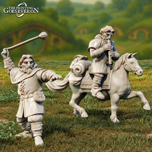 Product photo Tabletop 28mm The Printing Goes Ever On (TPGEO) 0: Orvik - Dwarf Companion on Foot and on Pony