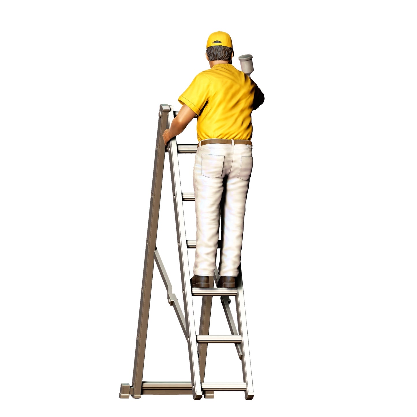 Product photo 0: Painter with spray gun - Craftsman on ladder