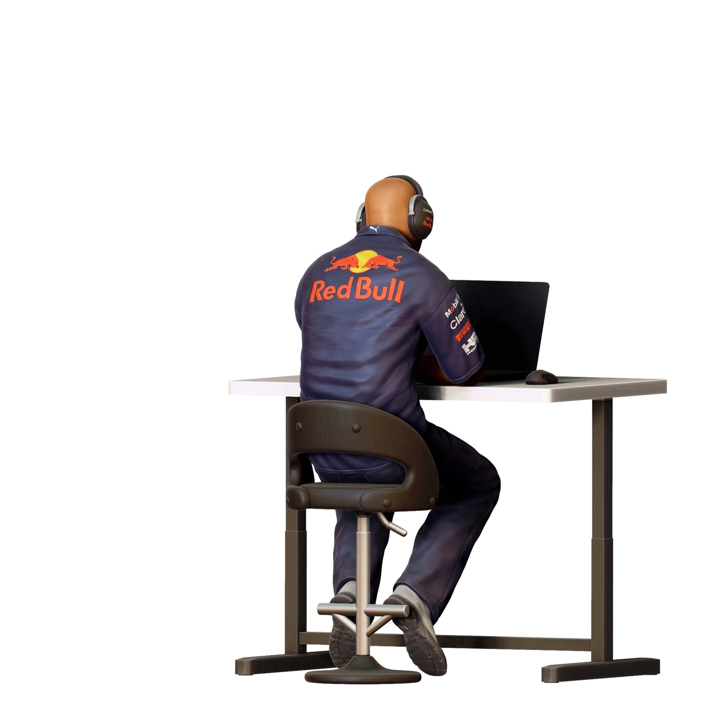 Diorama Modellbau Produktfoto 0: Renn Ingenieur - Rennsport Team mit Computer 3 (Ref. Nr. 318)