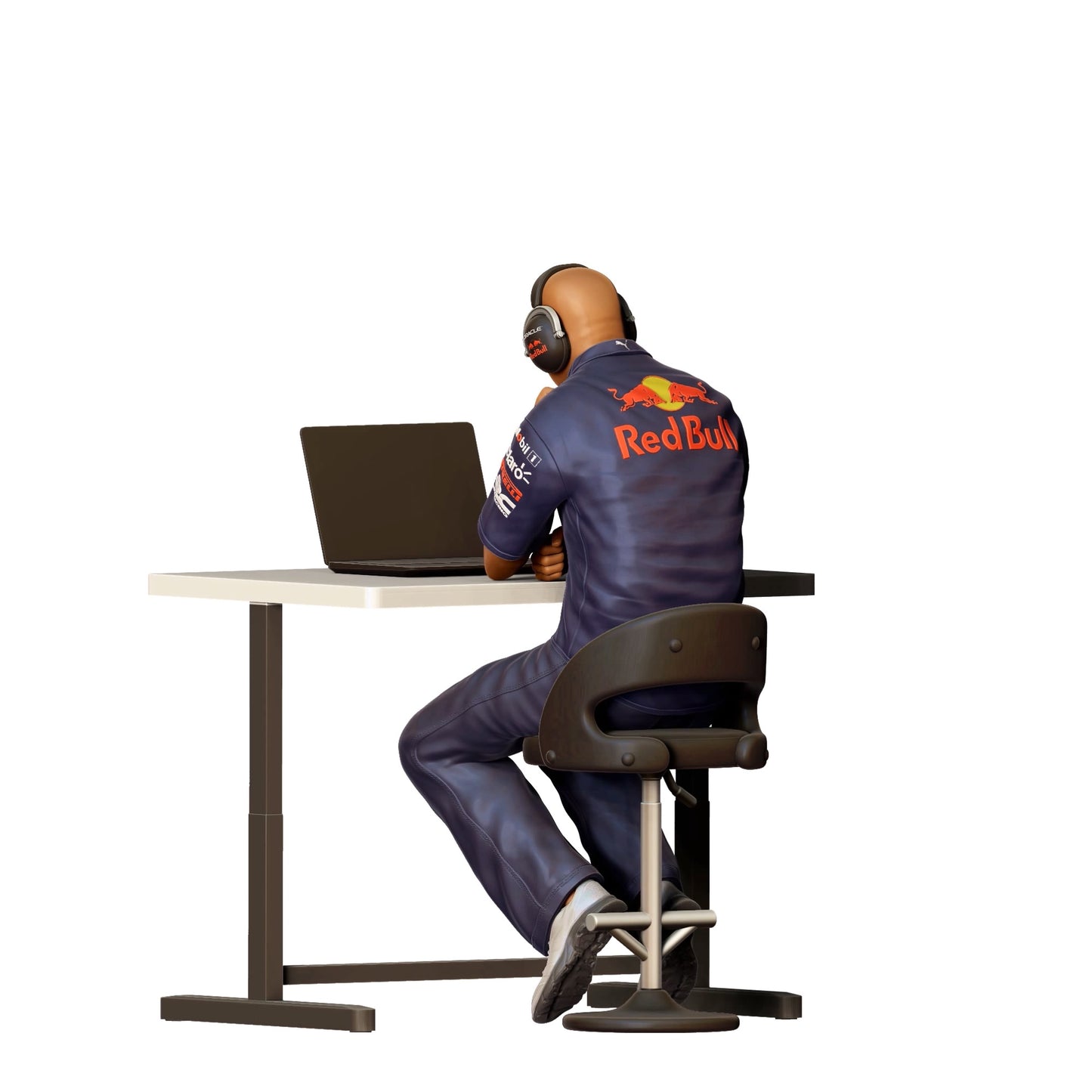 Diorama Modellbau Produktfoto 0: Renn Ingenieur - Rennsport Team mit Computer 3 (Ref. Nr. 318)