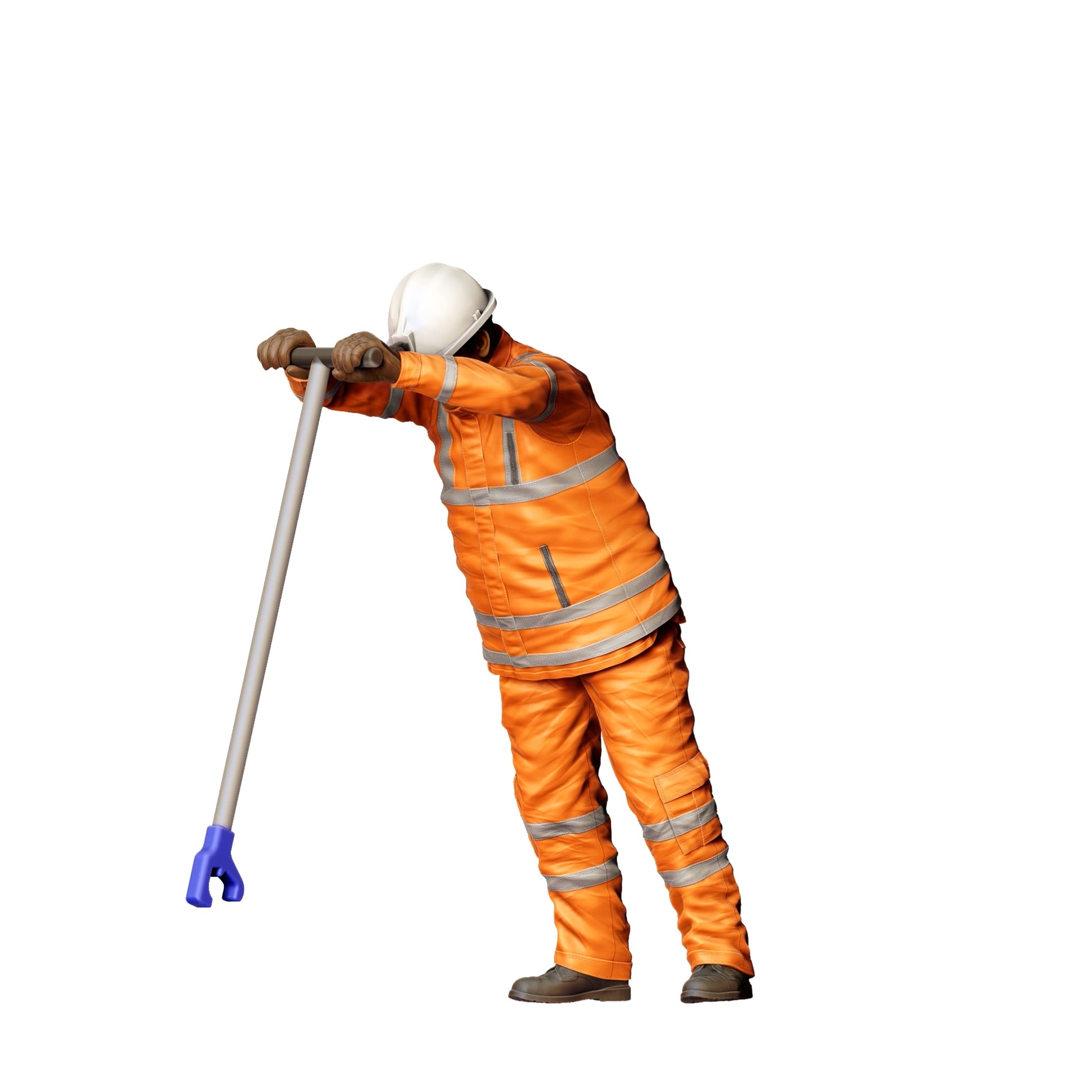 Diorama model building product photo 0: Worker on the track with tools - Railway worker/Construction worker B (Ref. No. 388)