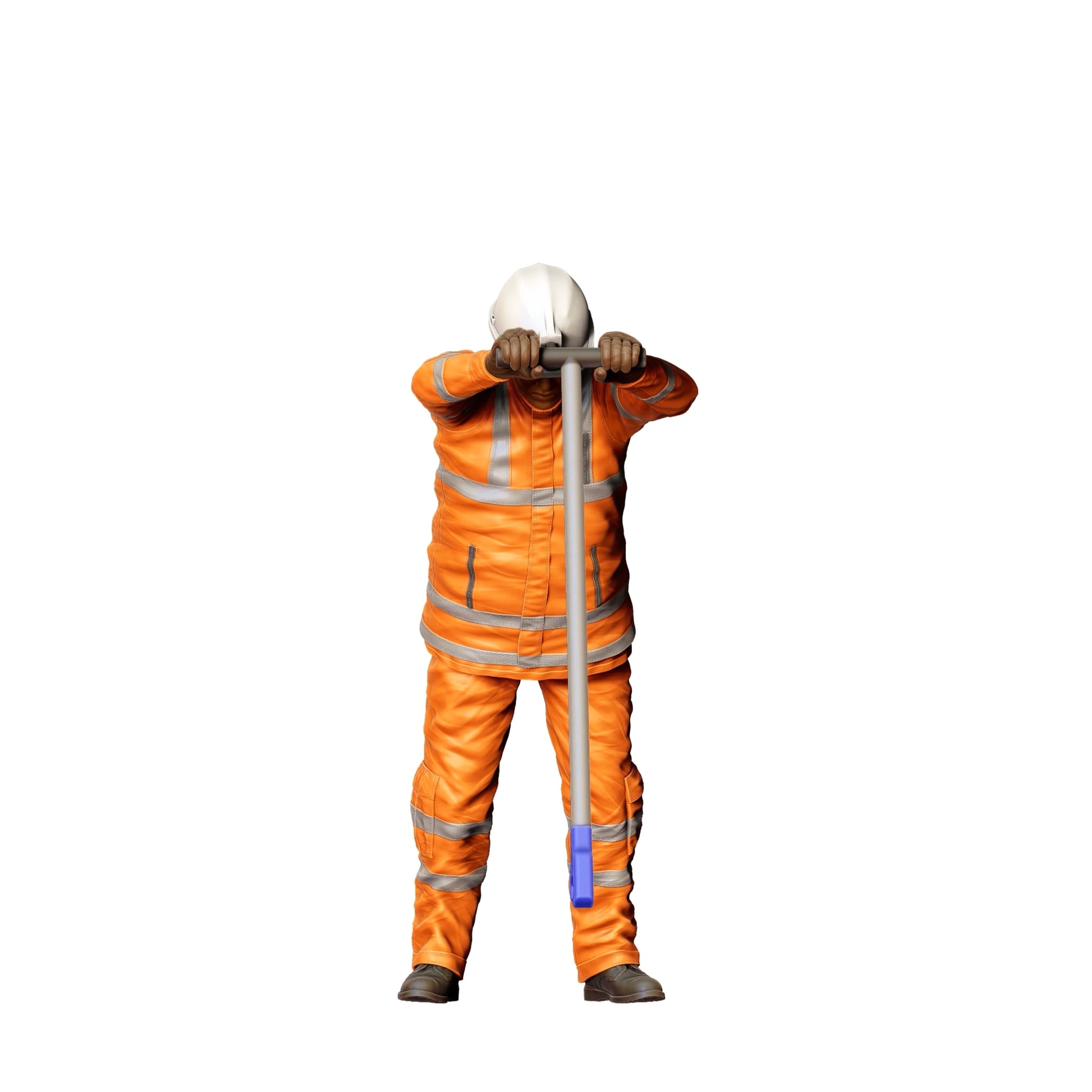 Diorama model building product photo 0: Worker on the track with tools - Railway worker/Construction worker B (Ref. No. 388)