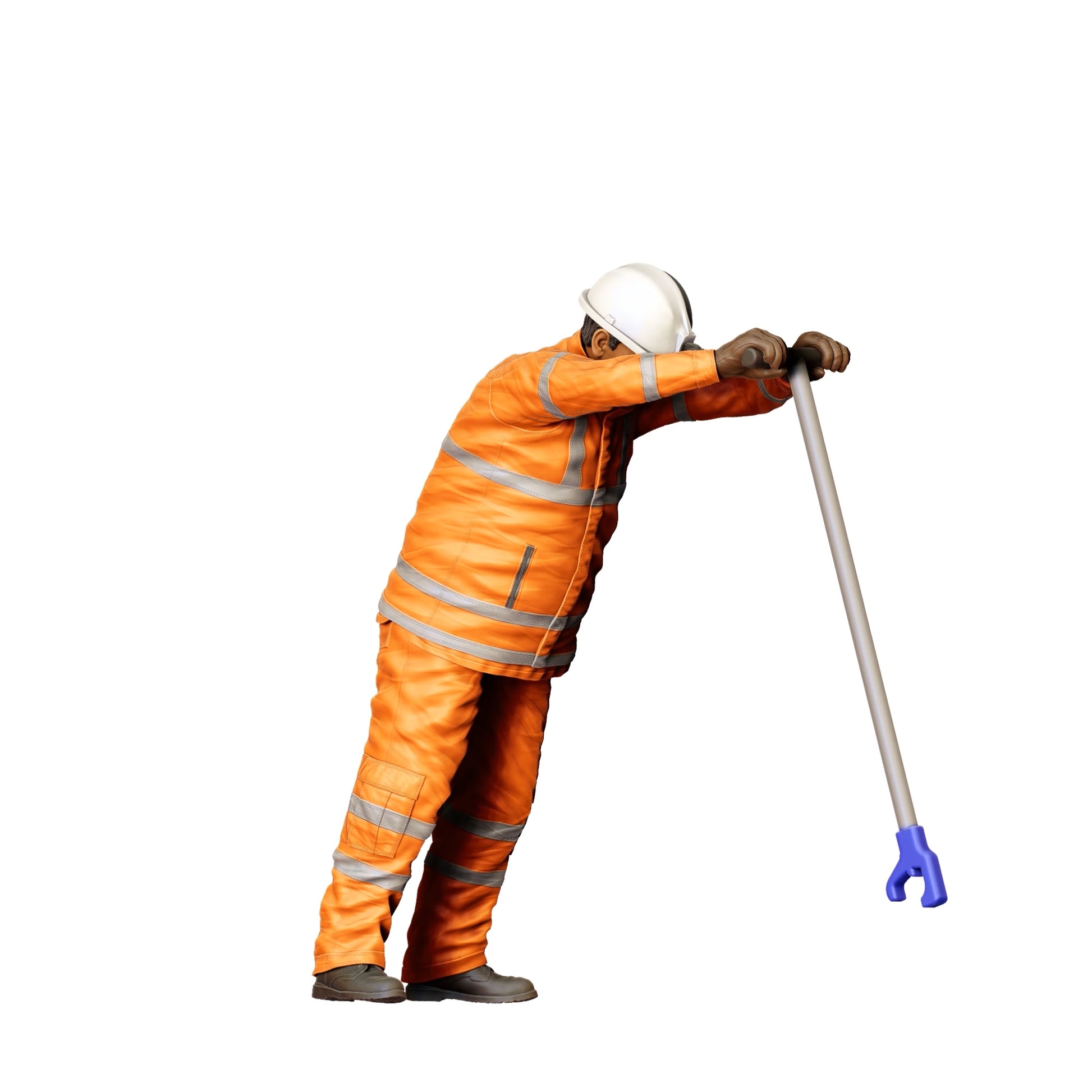 Diorama model building product photo 0: Worker on the track with tools - Railway worker/Construction worker B (Ref. No. 388)