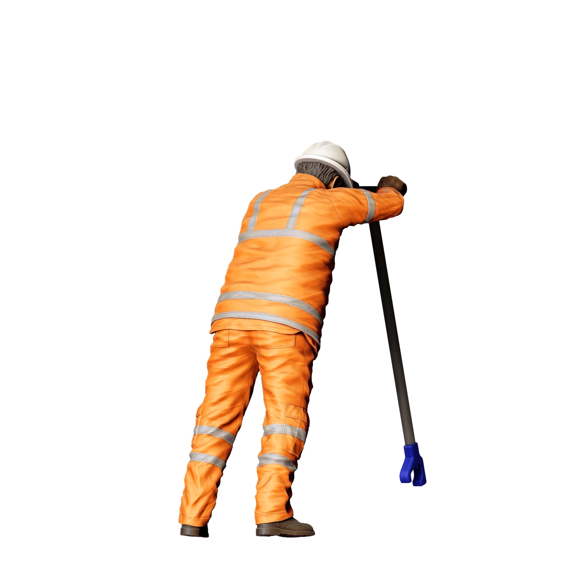 Diorama model building product photo 0: Worker on the track with tools - Railway worker/Construction worker B (Ref. No. 388)