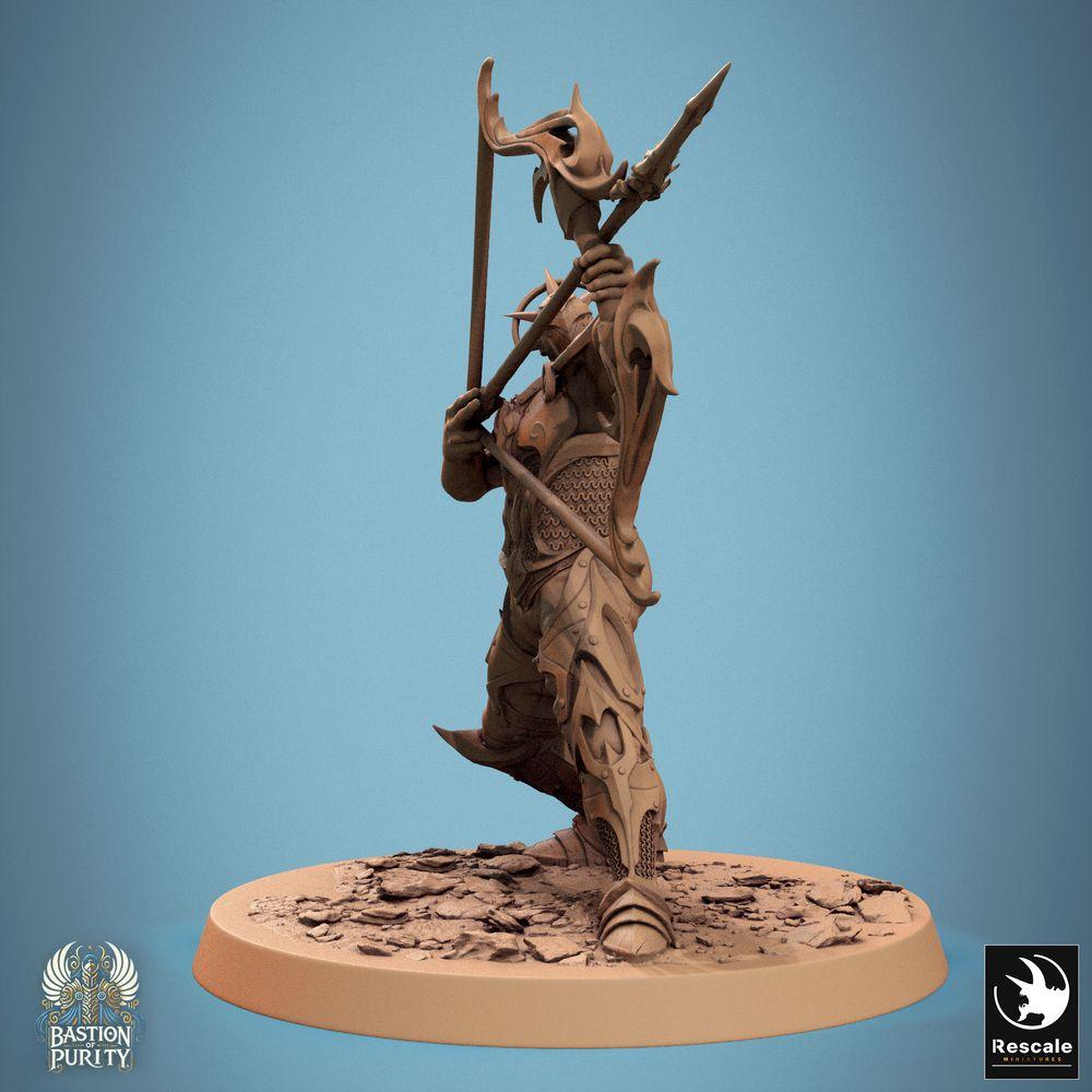 Product photo Tabletop 28mm Lord of the Print (LotP) 0: Tabletop miniature: Aether Guardian Archer - Ranger, Scout, Elite Ranged Fighter, Warrior with Greatbow (24_09_D2)