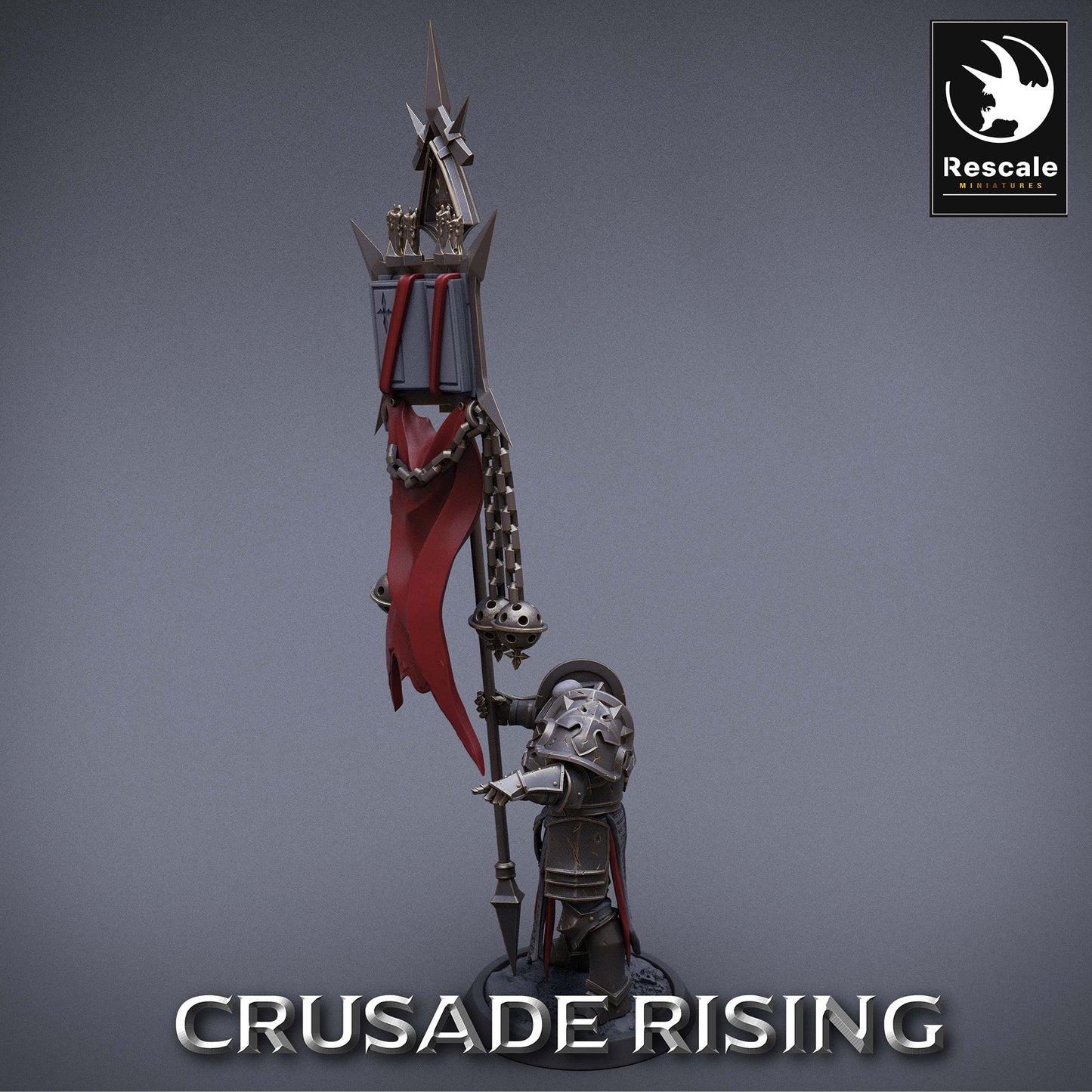 Templar Banner Bearer - Mighty Ruler of the Order of the Templars - Knights Templar (D1)