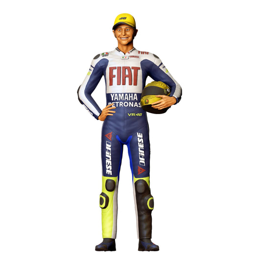Diorama model building product photo 0: motorcycle racer with helmet – figure in racing suit (Ref. No. 416)