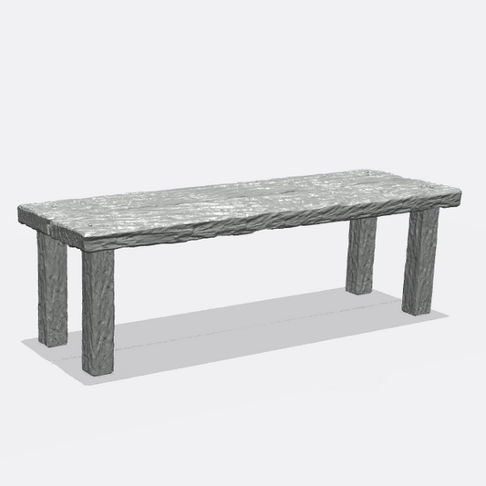 Product photo miniature furniture, diorama and model building 0: Furniture and inventory: Table - beer table for kitchen and dining room (Ref. 46D)