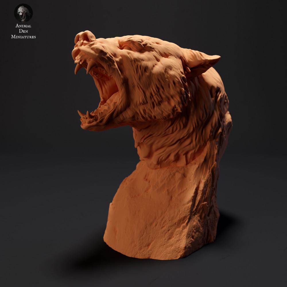 Product photo animal figure Animal Den Miniatures 1: Wildlife animal figure: American black bear - bust (23_09_16)