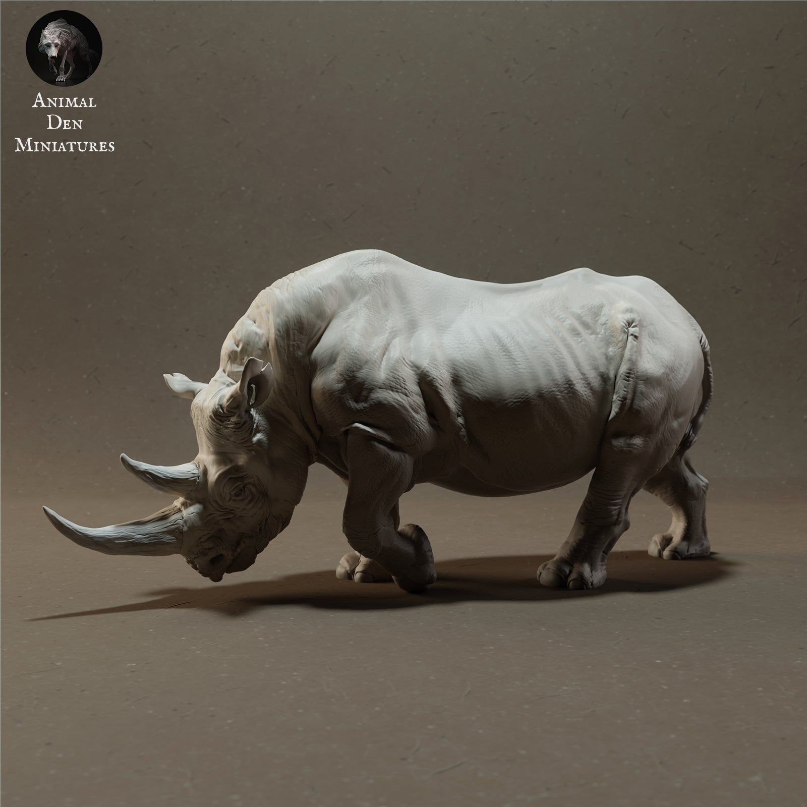 Product photo Animal Figure Diorama, Model Building: 0: African Rhinoceros - Savanna Animals
