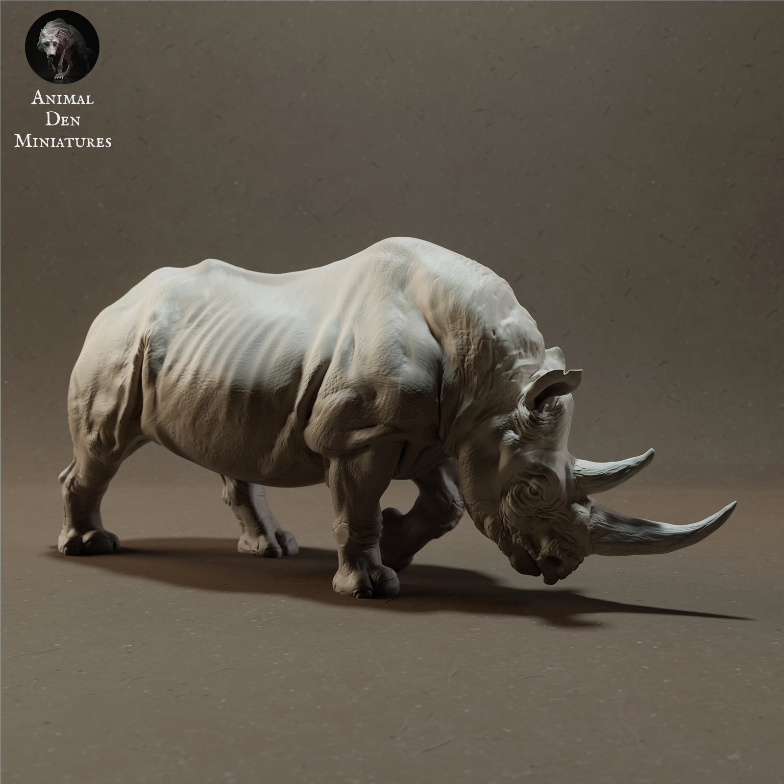 Product photo Animal Figure Diorama, Model Building: 0: African Rhinoceros - Savanna Animals