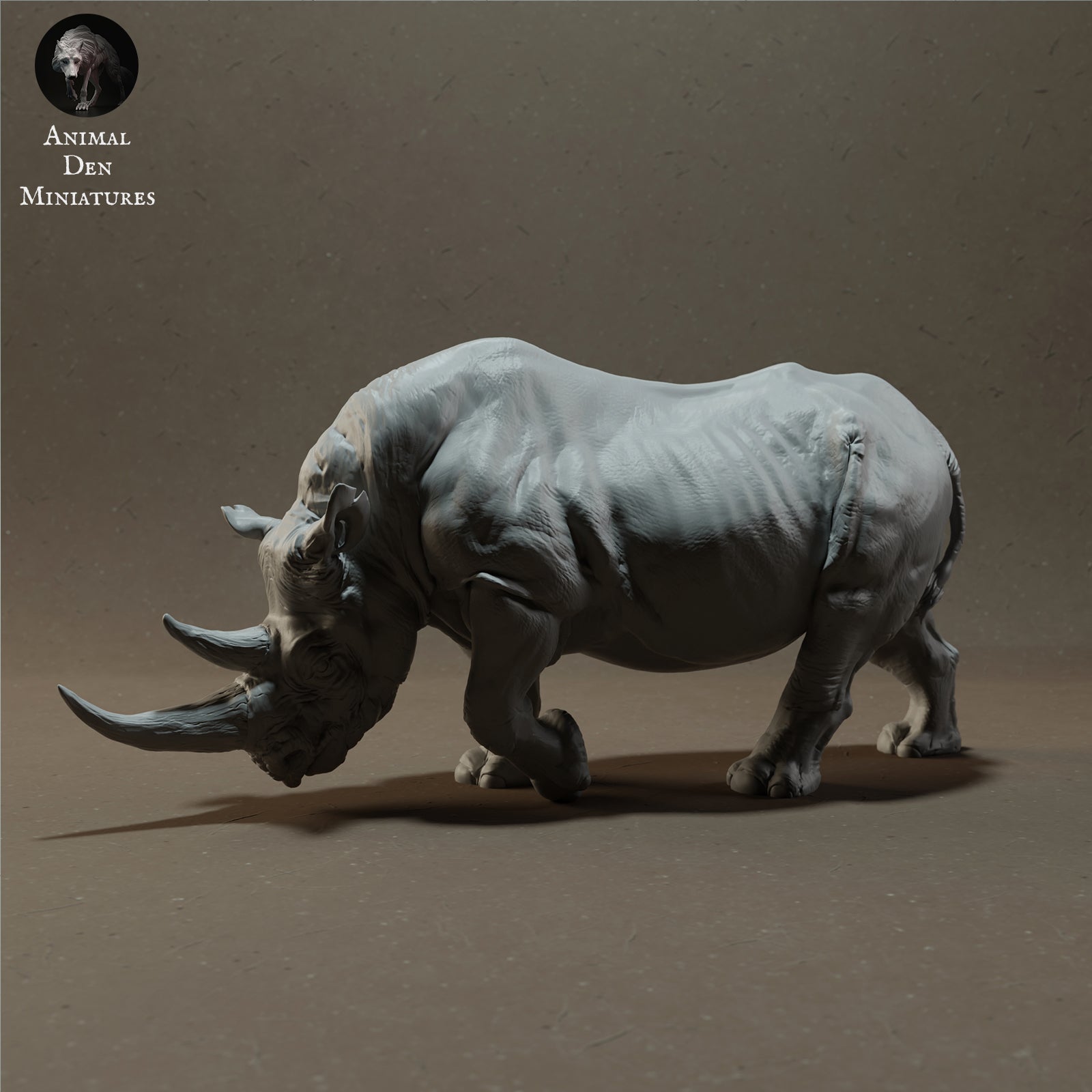 Product photo Animal Figure Diorama, Model Building: 0: African Rhinoceros - Savanna Animals
