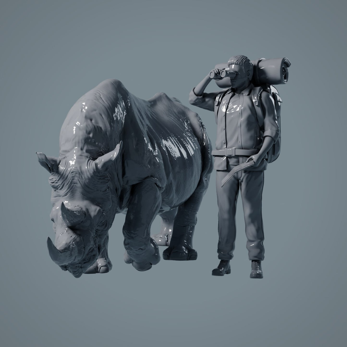 African Rhinoceros - Animals of the Savannah (23_02_06)