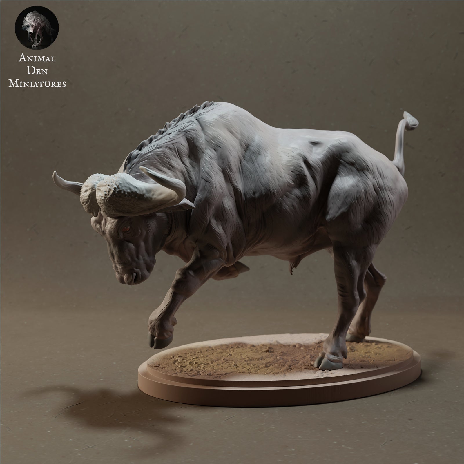 Product photo Animal Figure Diorama, Model Building: 0: African Buffalo Aggressive - Savanna Animals