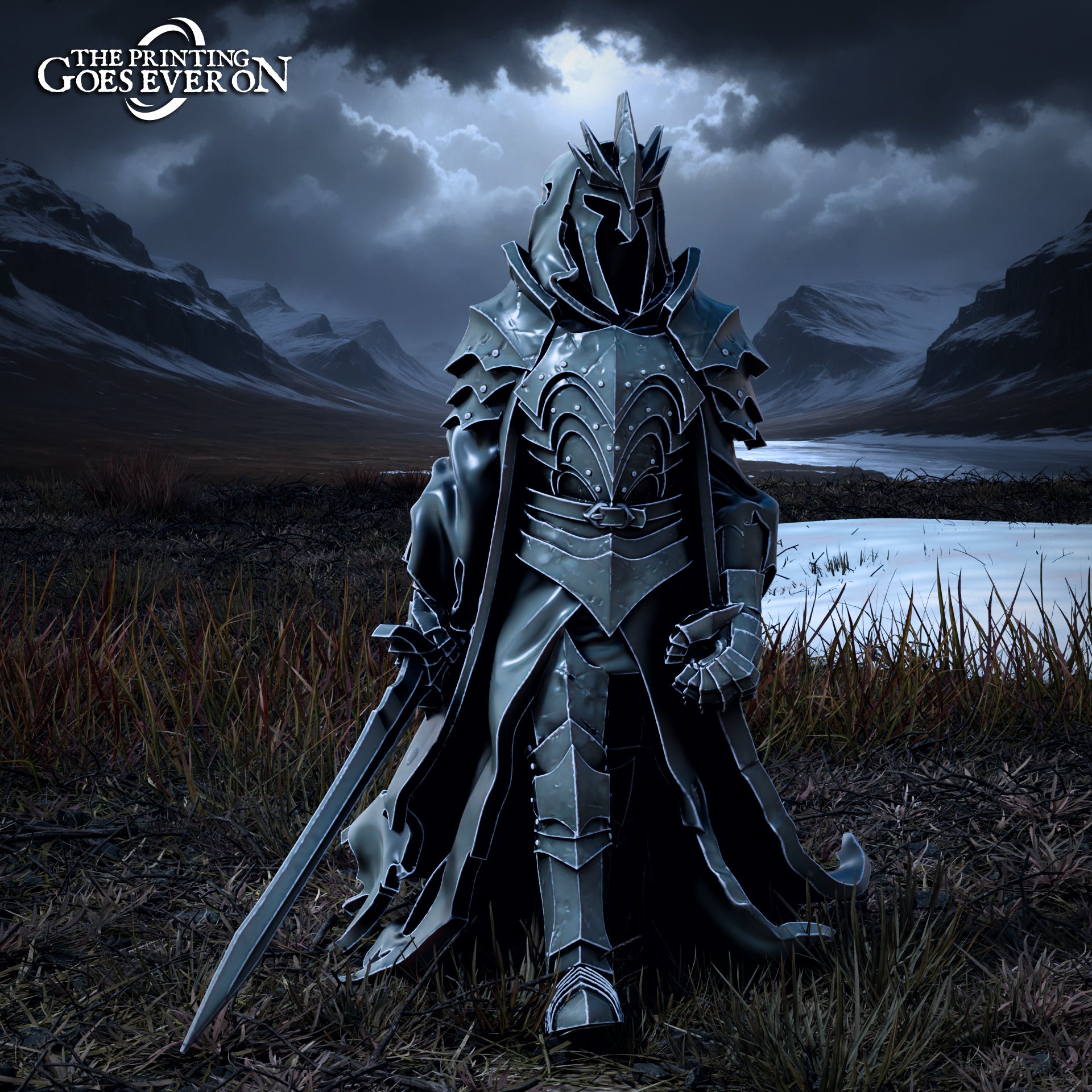 Product photo Tabletop 28mm The Printing Goes Ever On (TPGEO) 0: Dark King - On Foot and with Horse - Evil Creatures of the Northern Realms