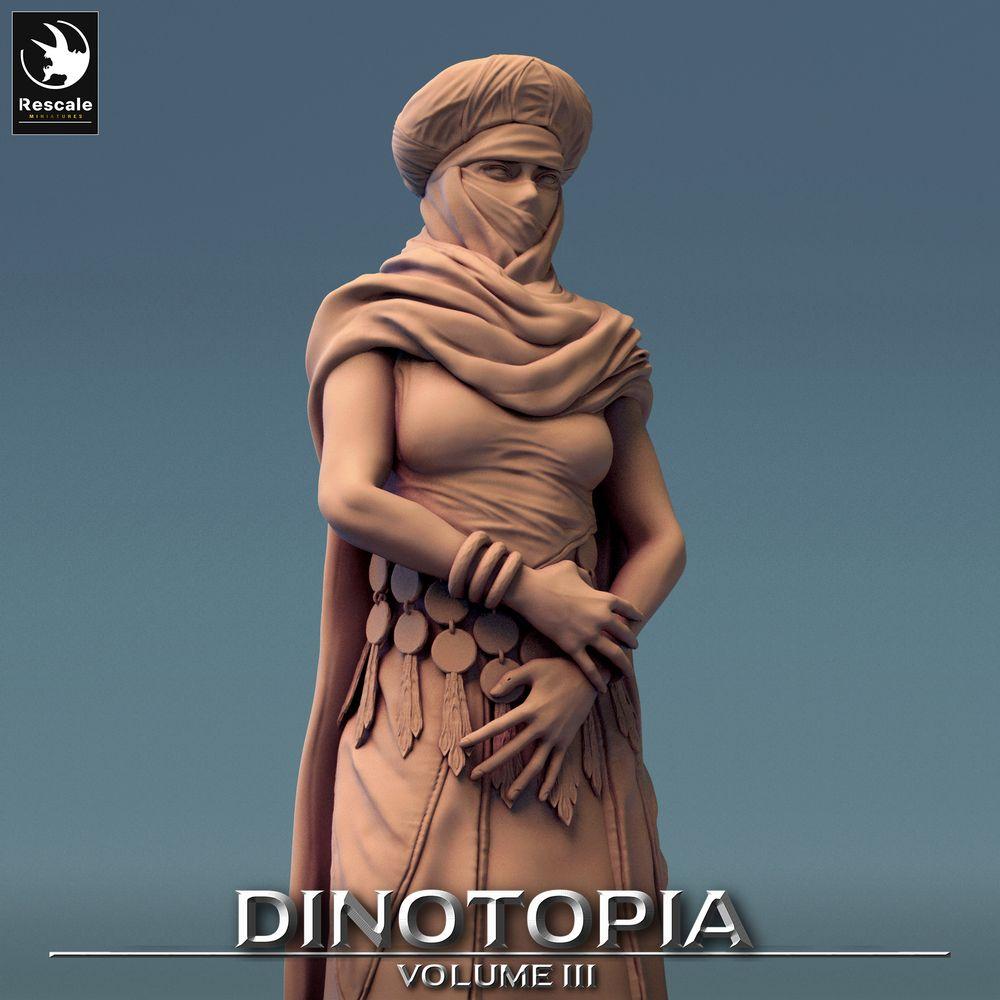 Product photo Tabletop 28mm Lord of the Print (LotP) 0: Tabletop miniature: Desert Priestess, Veiled Seer, Oracle, Mystic (24_06_E24)