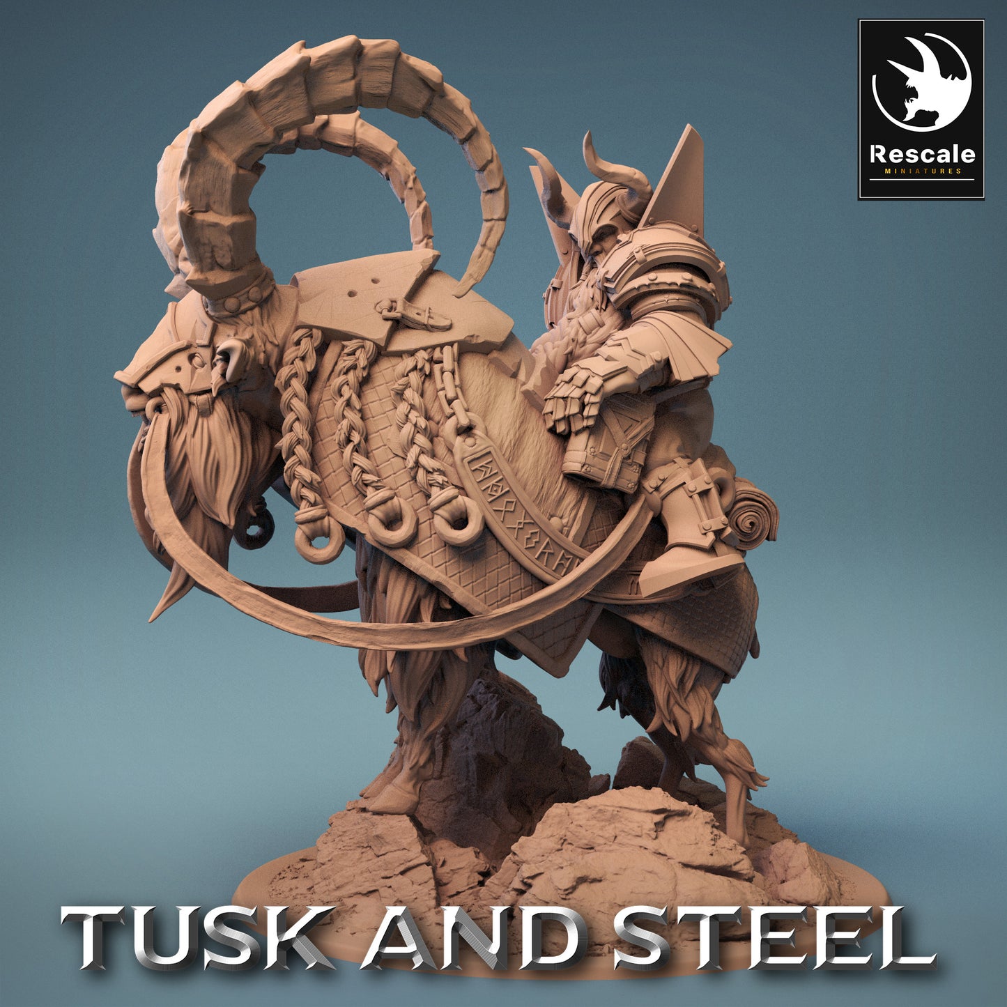 Dwarf Rider - Brave Warrior on Capricorn - Miner Dweller Under the Mountain (D7)