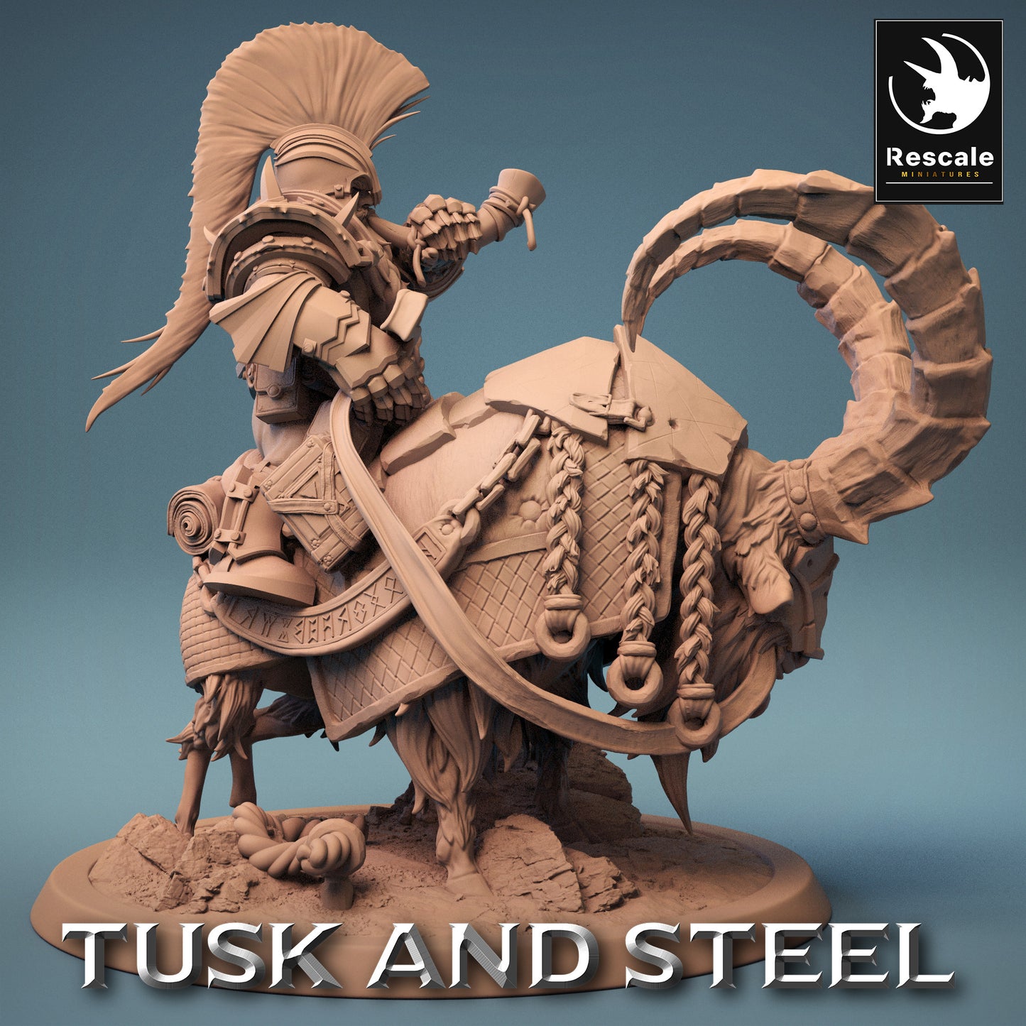 Dwarf Rider - Brave Warrior on Capricorn - Miner Dweller Under the Mountain (D5)