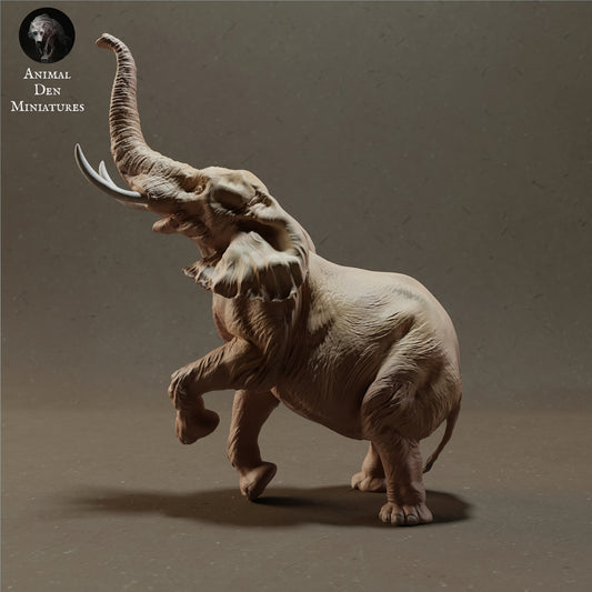 Product photo Animal Figure Diorama, Model Building: 0: African Bull Elephant Standing - Savanna Animals