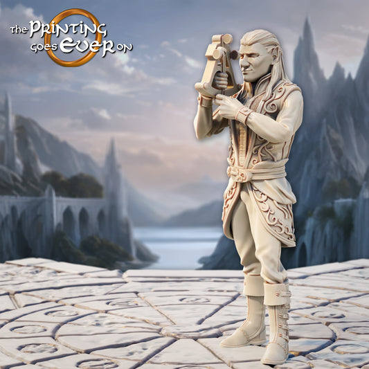 Product photo Tabletop 28mm The Printing Goes Ever On (TPGEO) 0: Elven Navigators - 2 Helmsmen of the Elven Folk - Seafarers