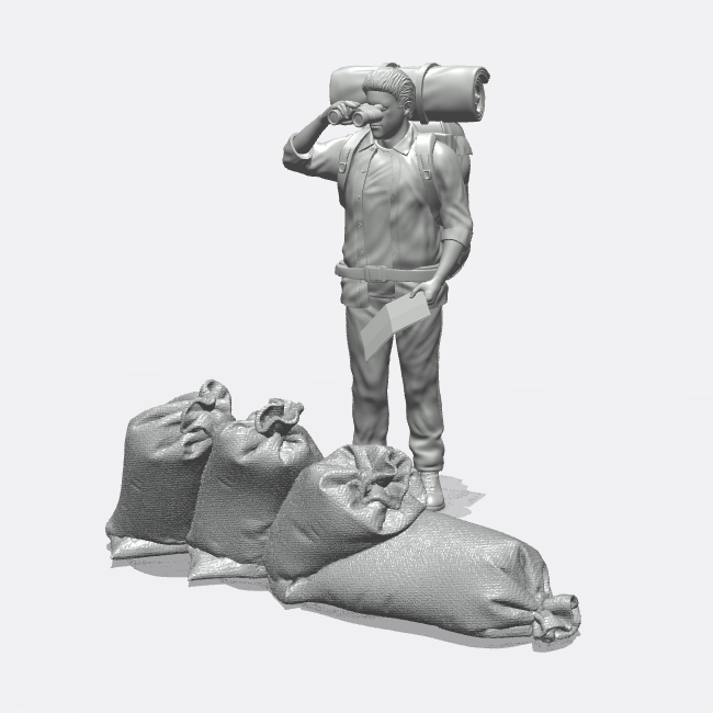 Produktfoto Miniatur Möbel, Einrichtung Diorama und Modellbau 0: Lagern und Aufbewahren: Säcke - Sack voller Korn oder Sandsack (Ref. 49D)